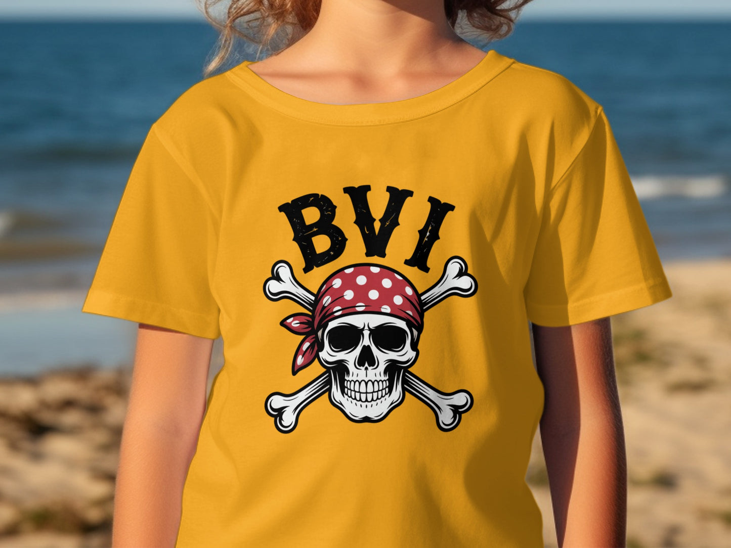BVI Pirate Skull and Crossbones Graphic T-Shirt product