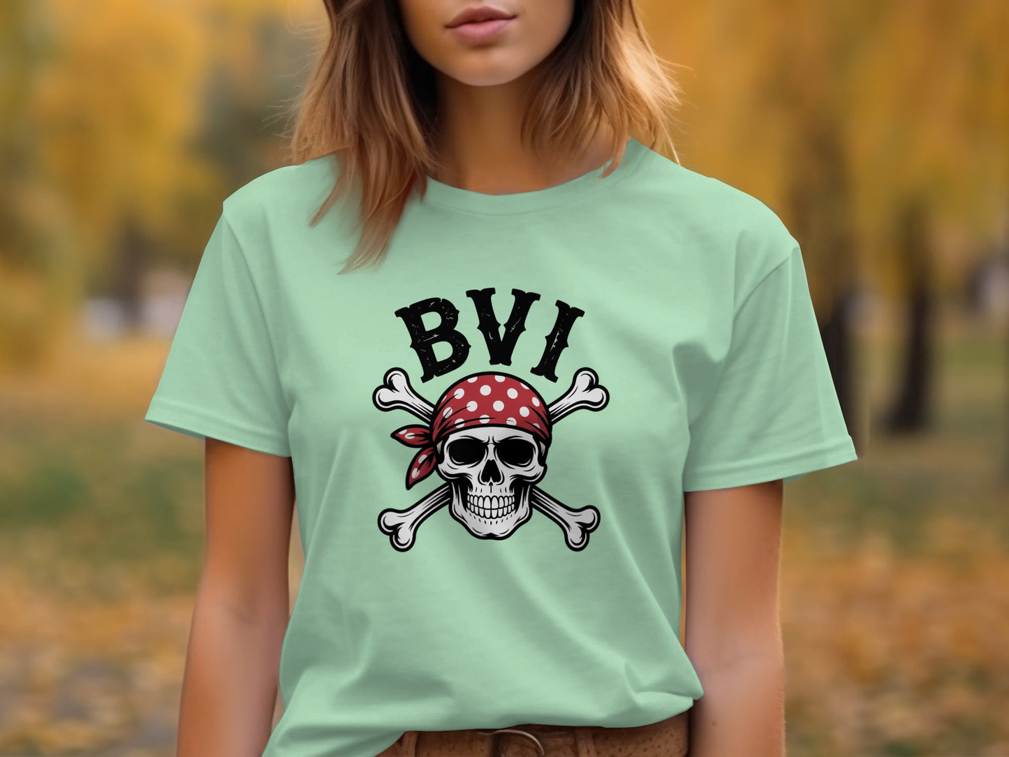 Skull and Crossbones BVI Graphic T-shirt product type