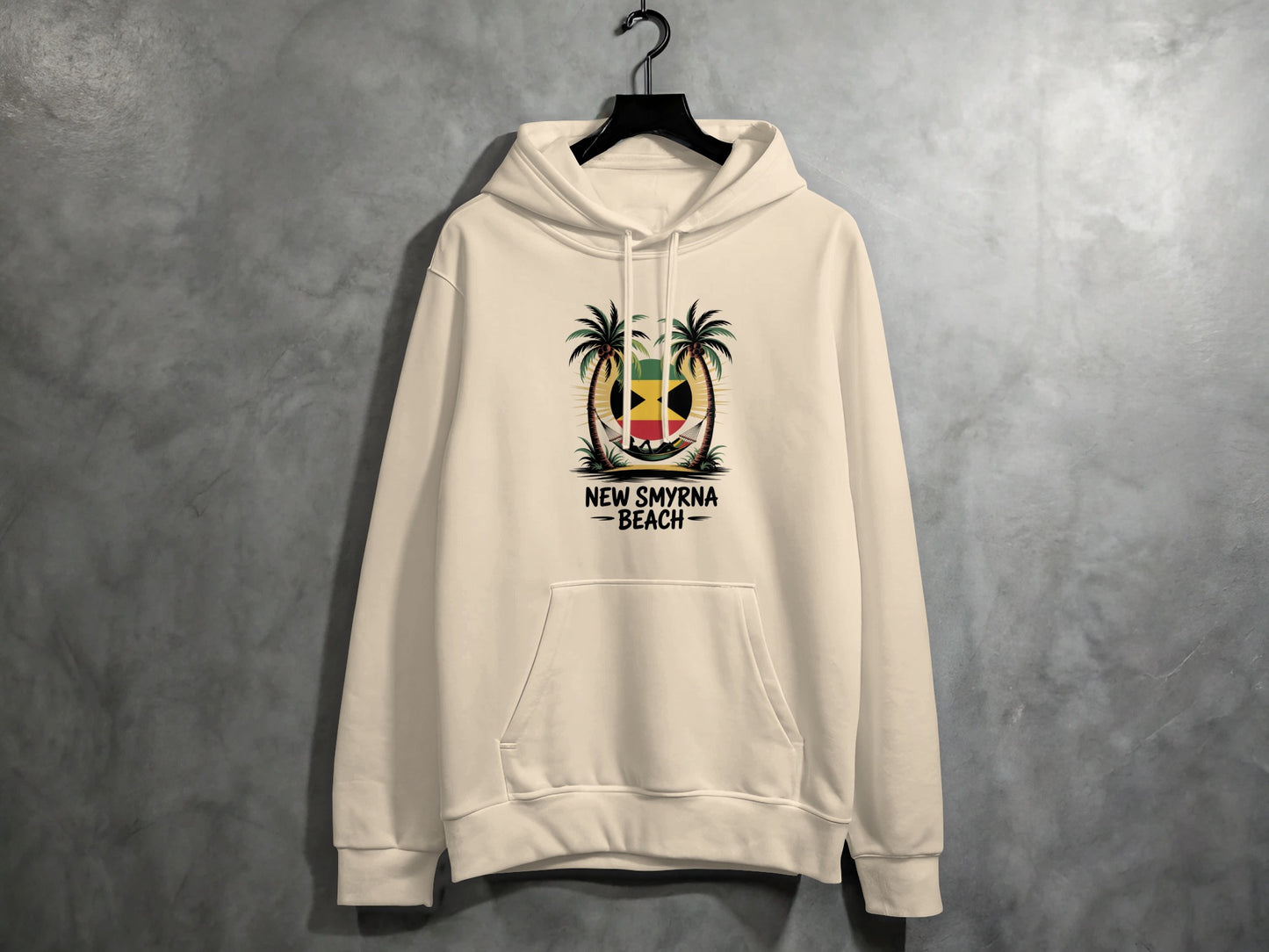 New Smyrna Beach Hoodie With Palm Trees Product Type