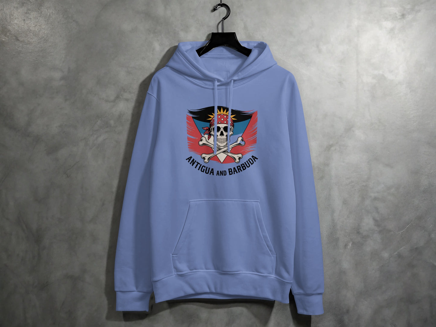 Antigua And Barbuda Skull Blue Hoodie product