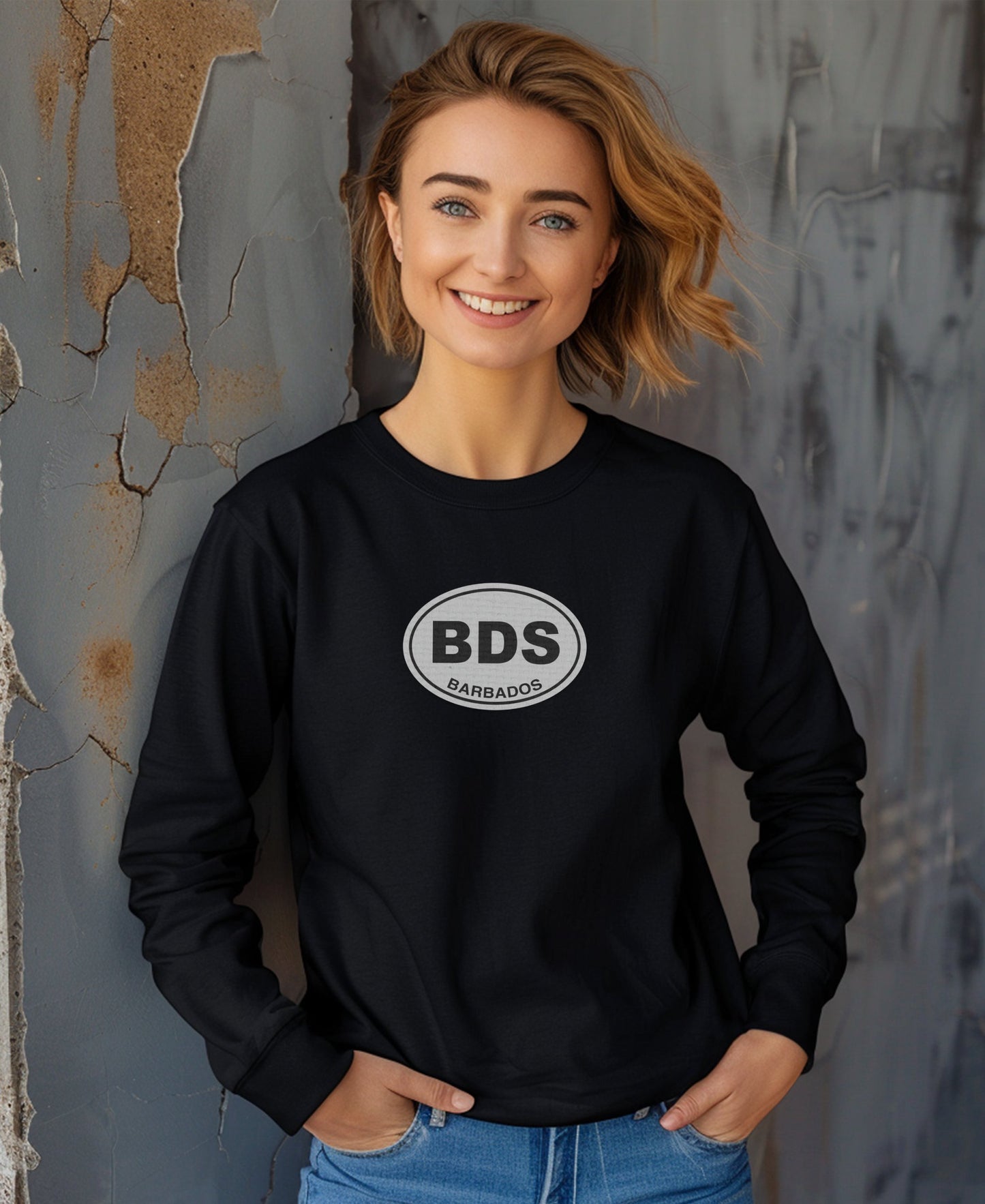 Barbados BDS Emblem Black Long Sleeve Shirt product type