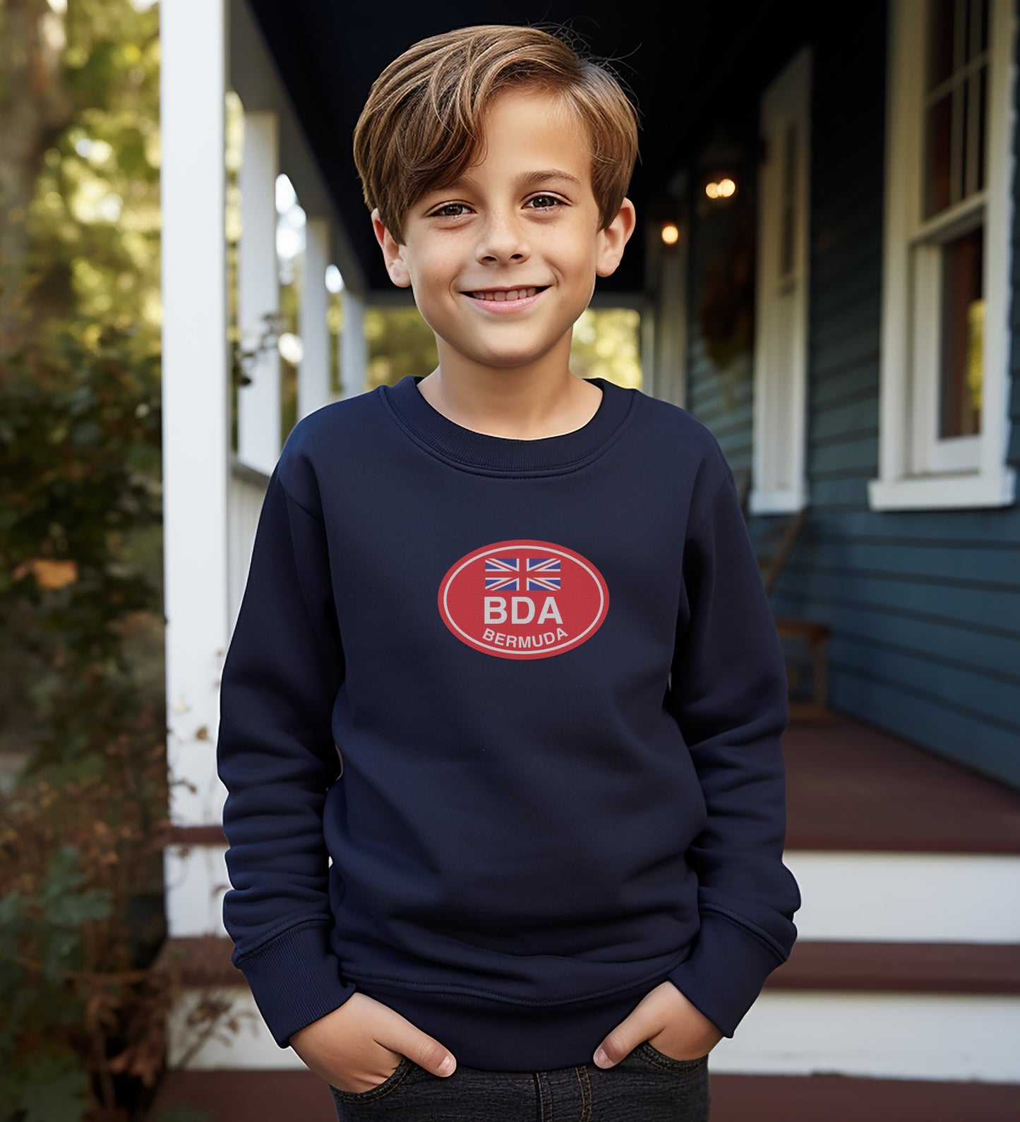 Bermuda BDA British Flag Emblem Kids Sweatshirt product type