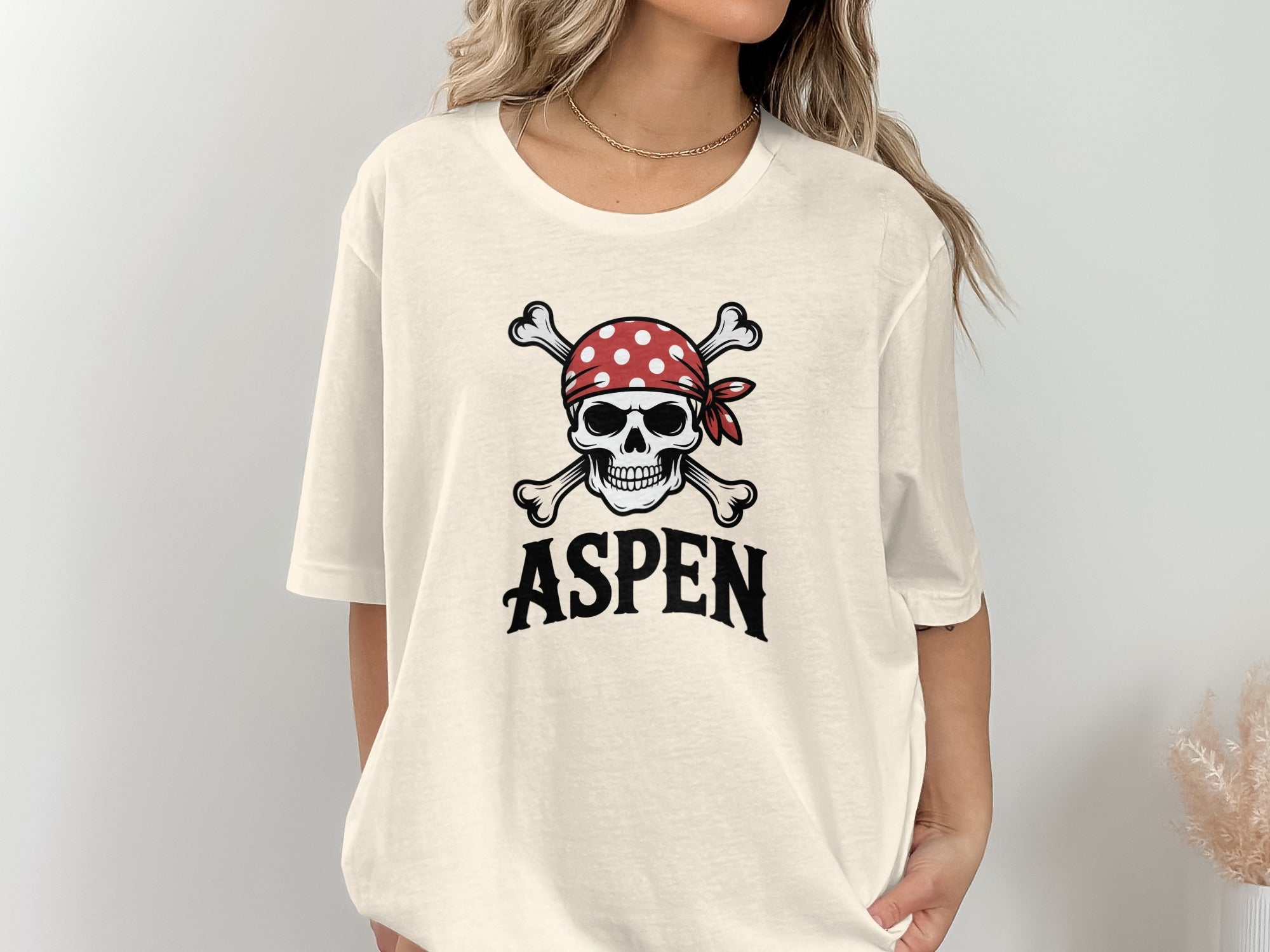 Aspen Skull and Crossbones Graphic T-Shirt product