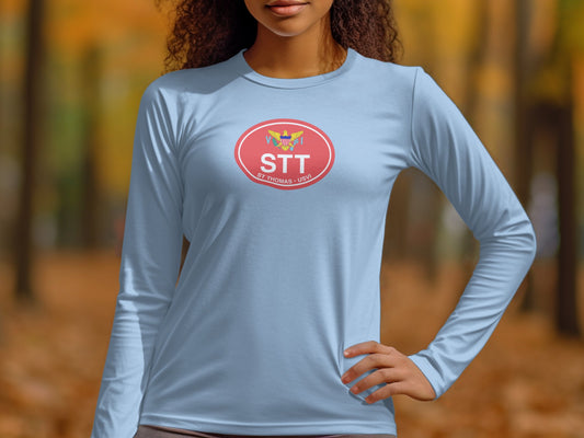 St. Thomas Carnival, Virgin Islands Charter Yacht Show, Magens Bay, Charlotte Amalie, Womens Long Sleeve T-Shirt