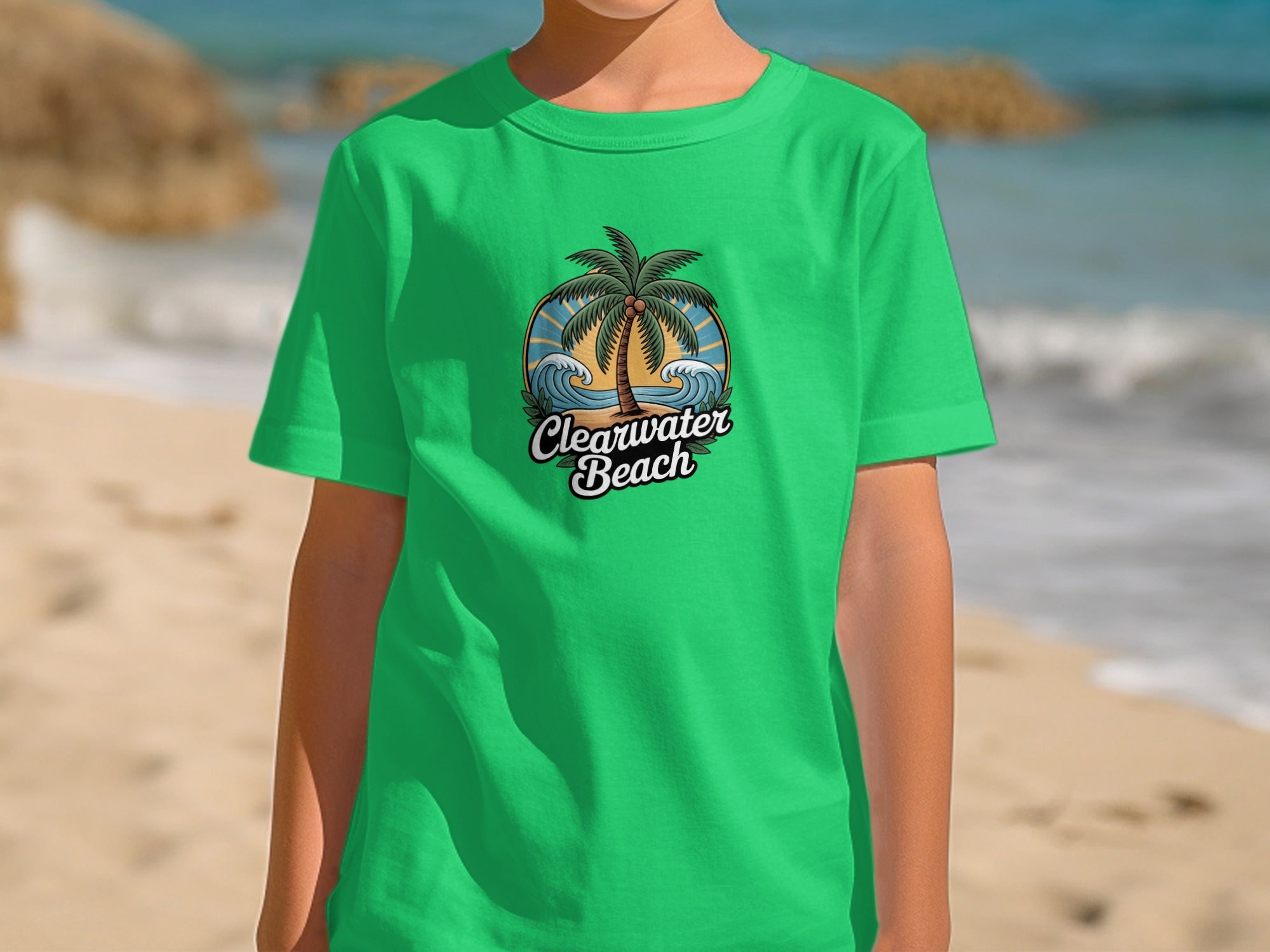 Clearwater Beach Palm Tree Graphic Tee product