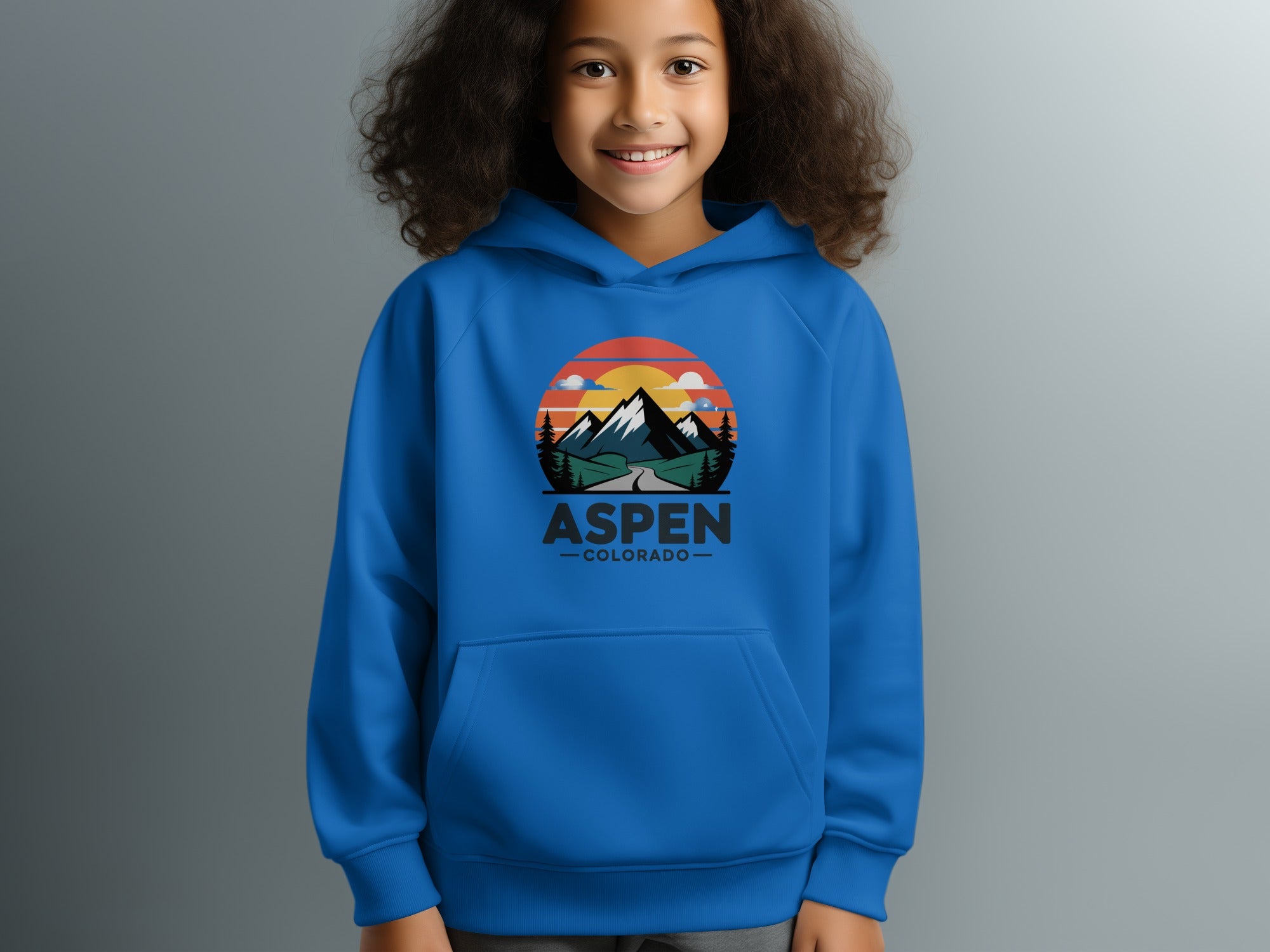 Aspen Colorado Mountain Scene Hoodie