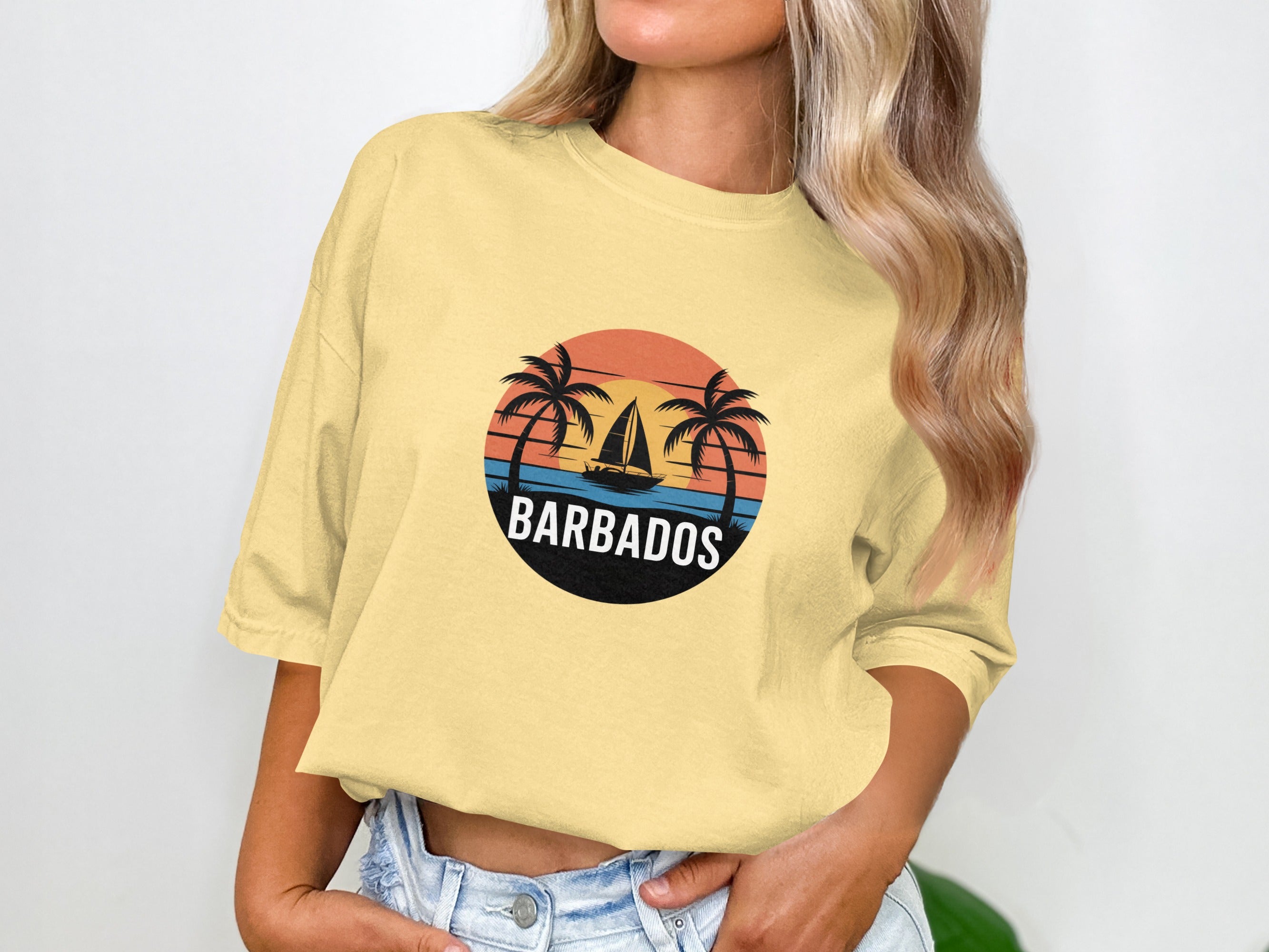 Barbados Sunset Graphic T-Shirt Casual Wear product