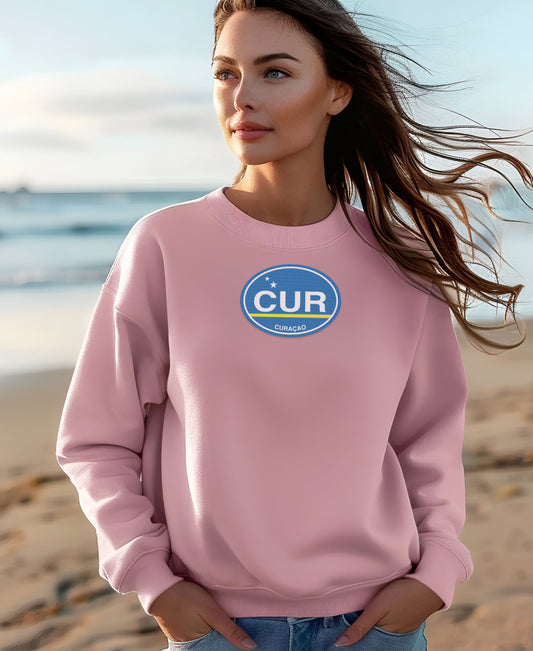Curacao CUR Graphic Pink Comfortable Sweatshirt product