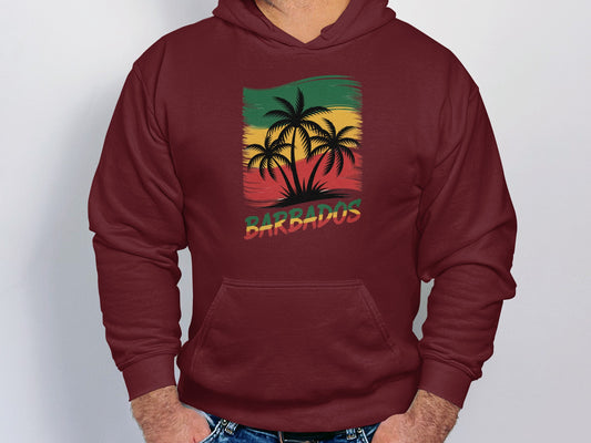 Barbados Palm Trees Graphic Hoodie product type