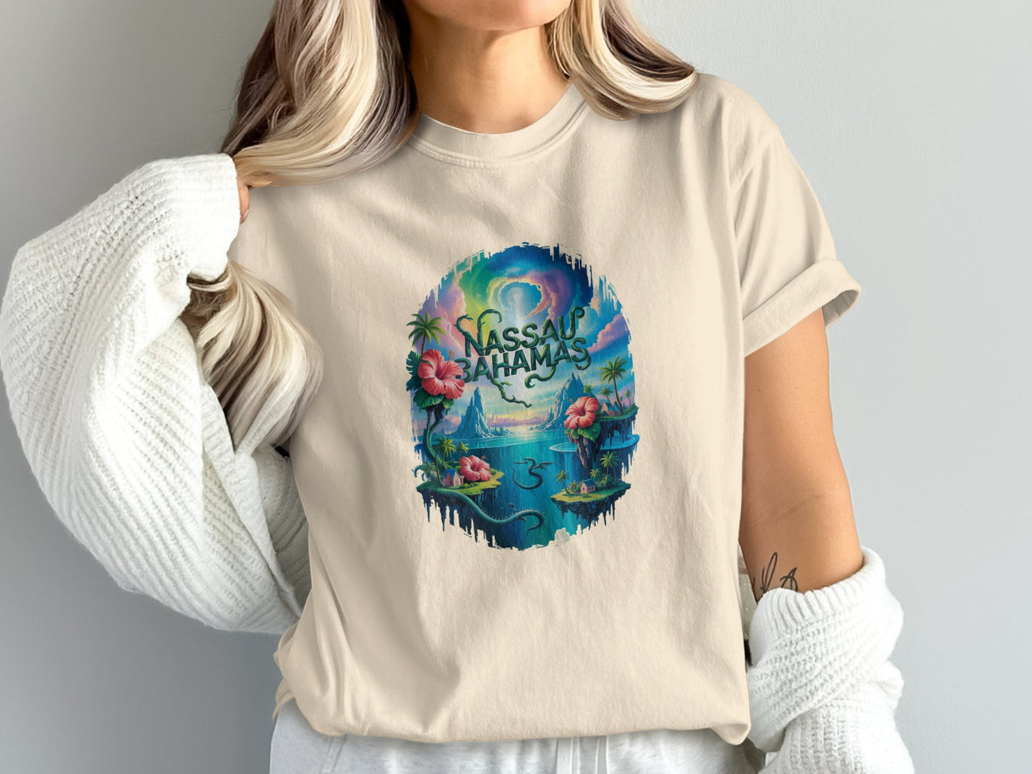 Nassau Bahamas Scenic Island Graphic T-shirt product