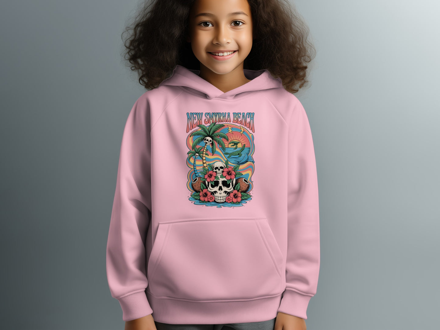 New Smyrna Beach Pink Hoodie Perfect Winter Product