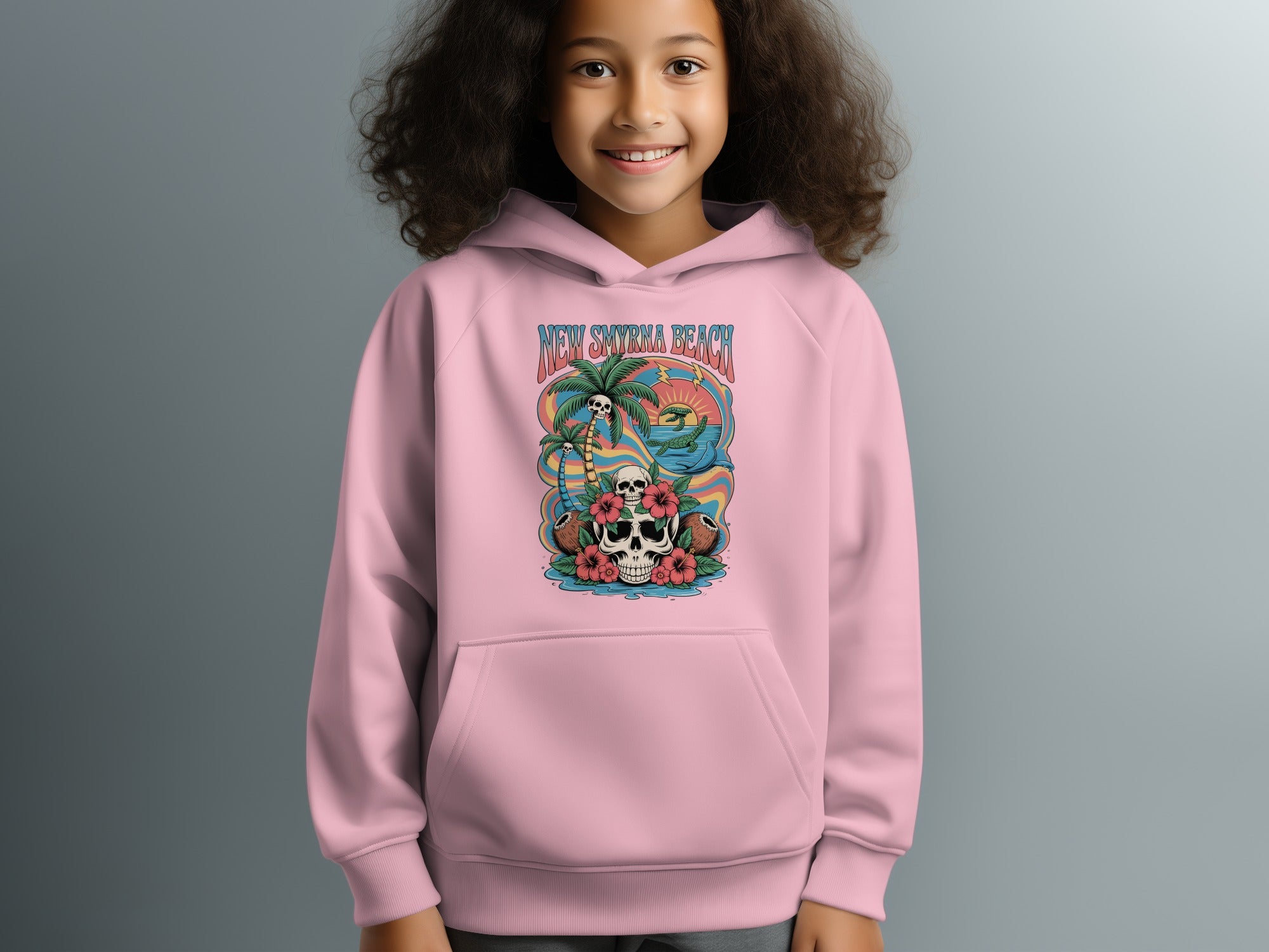 New Smyrna Beach Pink Hoodie Perfect Winter Product