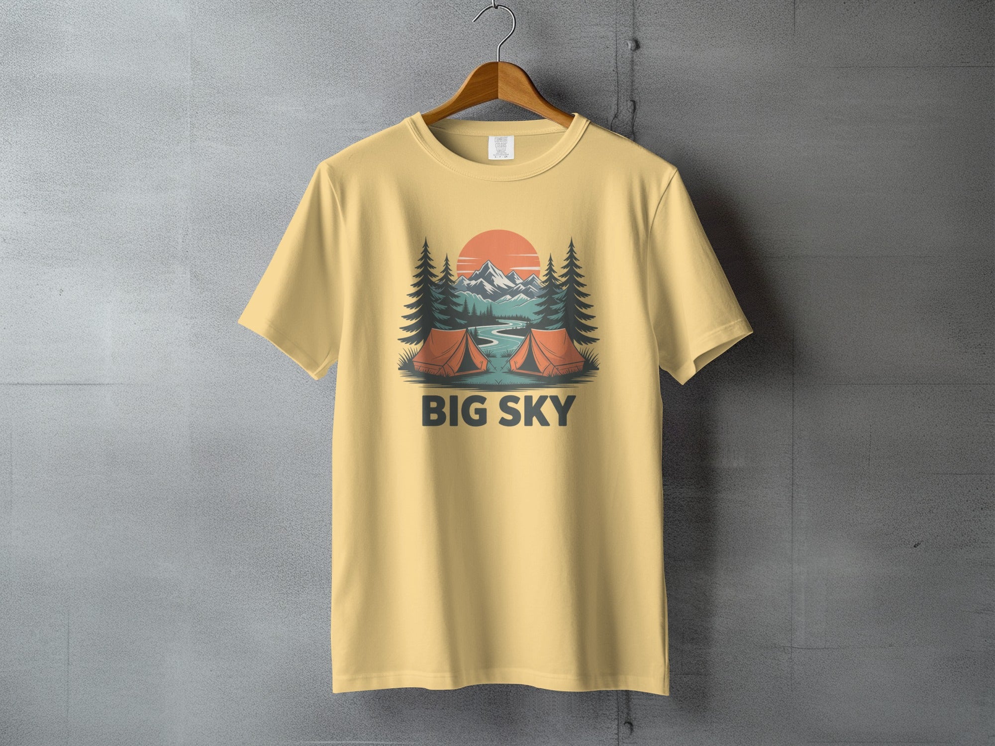 Scenic Camping Landscape Big Sky T-Shirt Product
