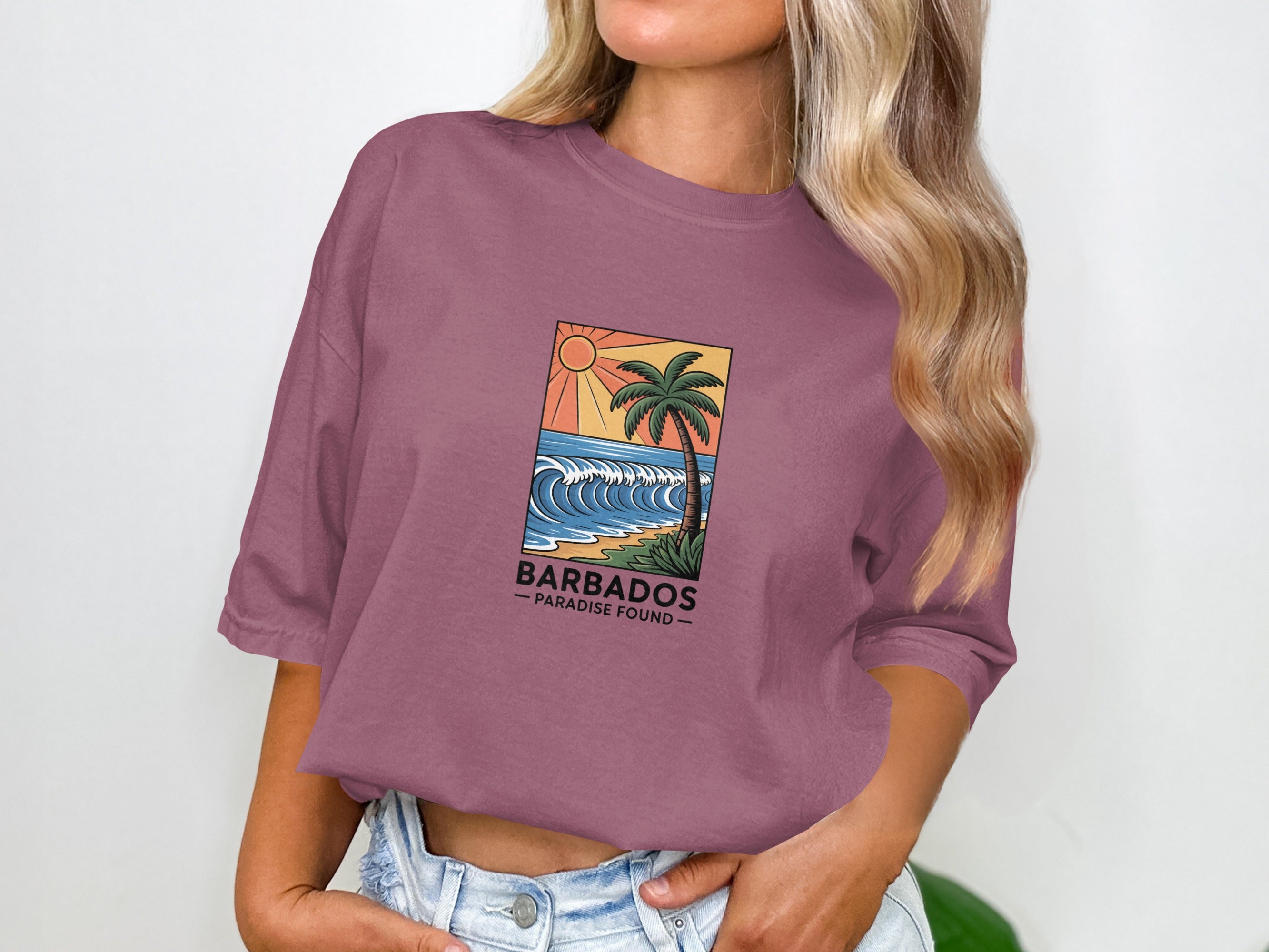 Barbados Paradise Found Graphic Tee Shirt product