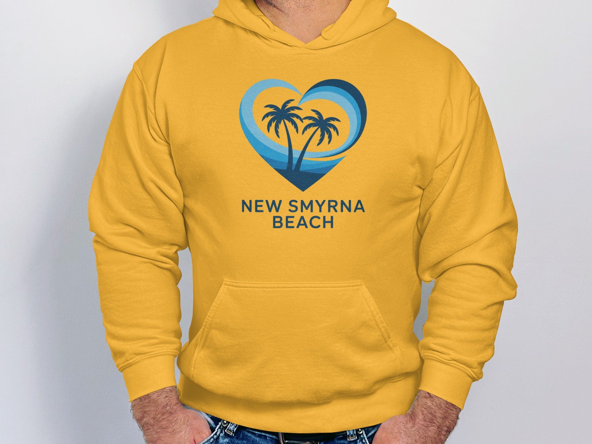 New Smyrna Beach Yellow Hoodie Stylish Apparel product