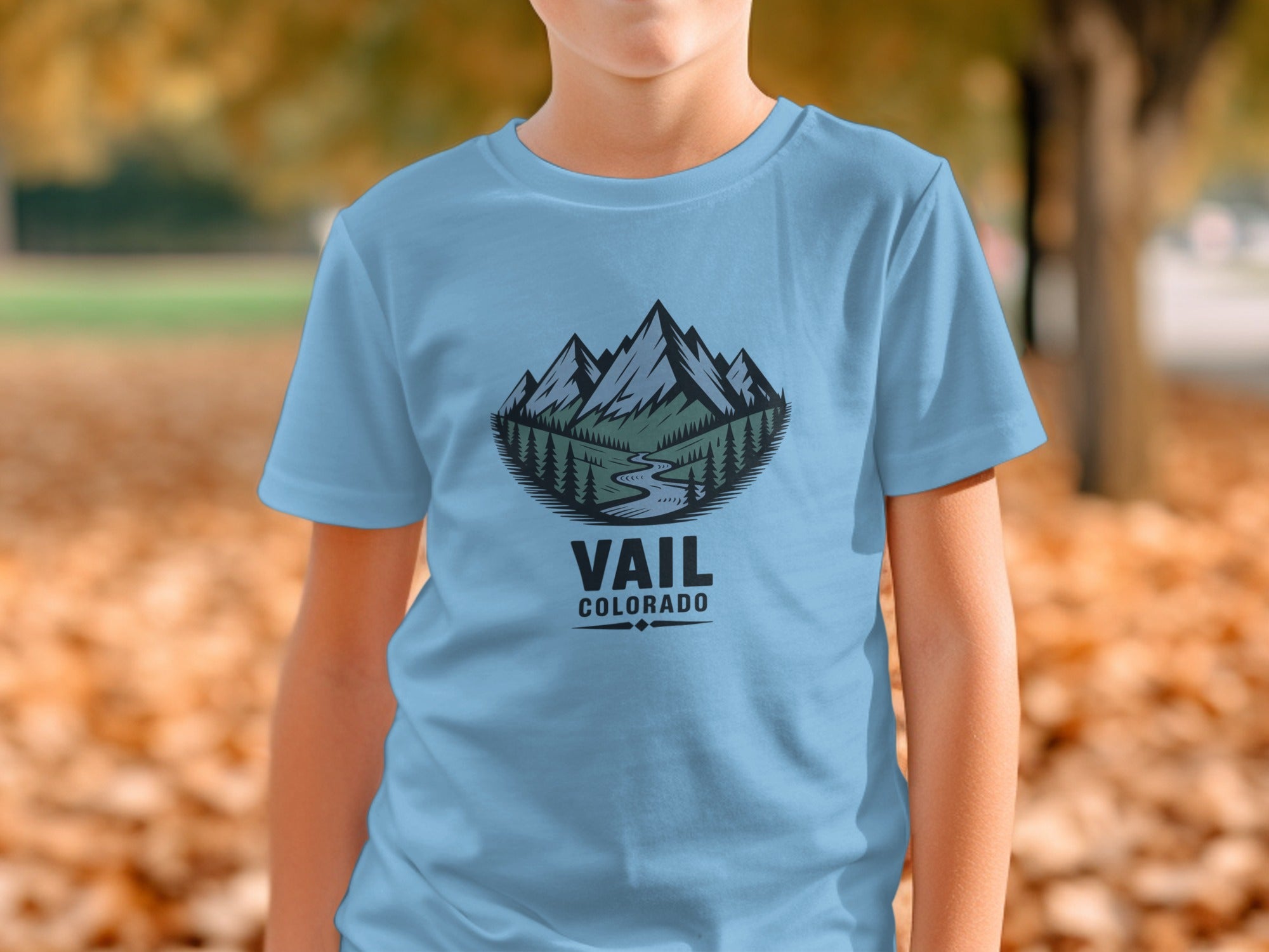 Vail Colorado Scenic Mountain Print T-shirt product