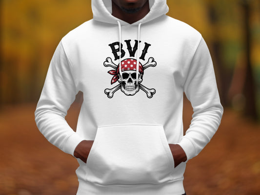 BVI Skull and Crossbones Hoodie Stylish Apparel product