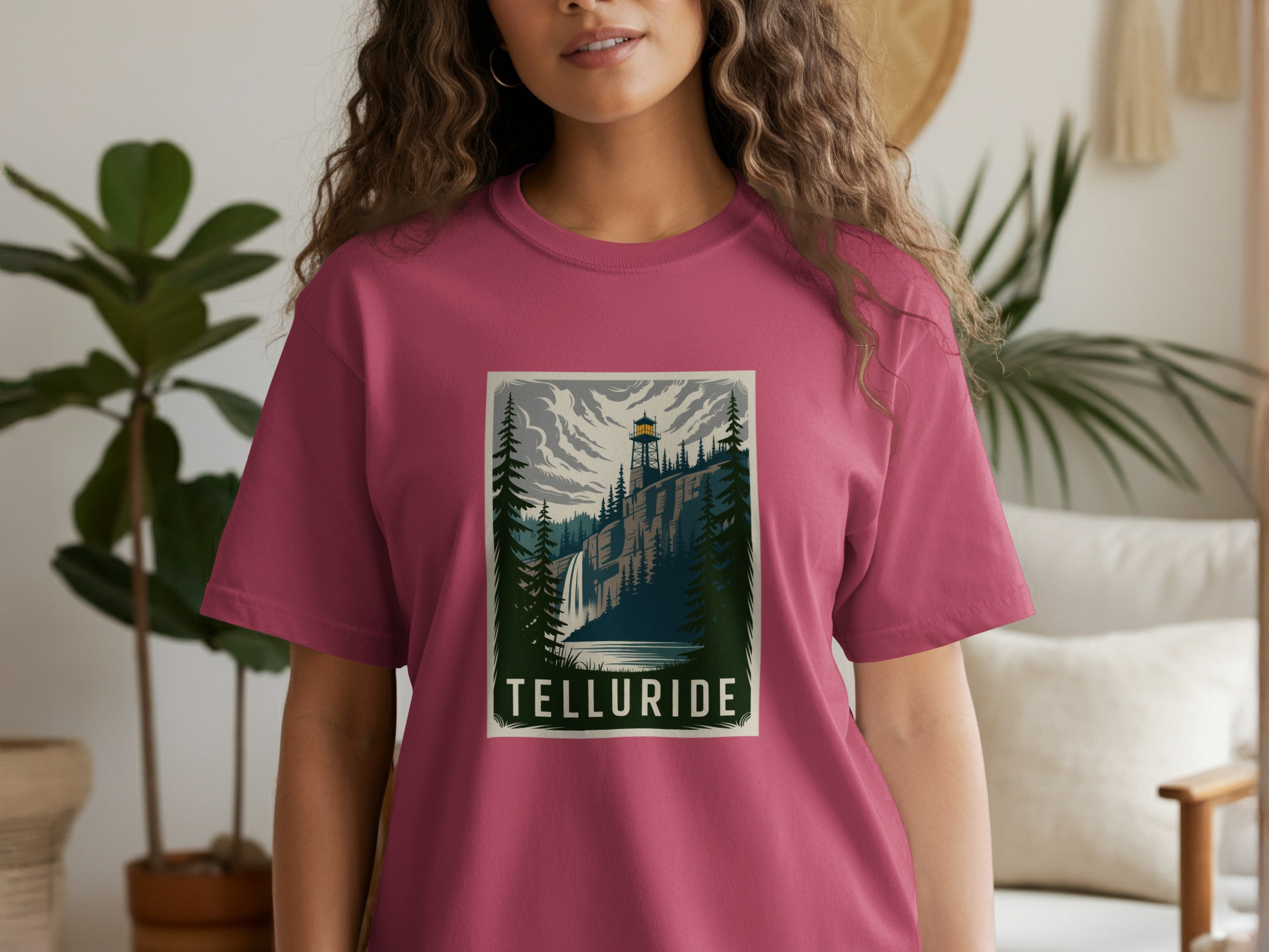 Telluride Mountain Landscape Graphic T-shirt product type