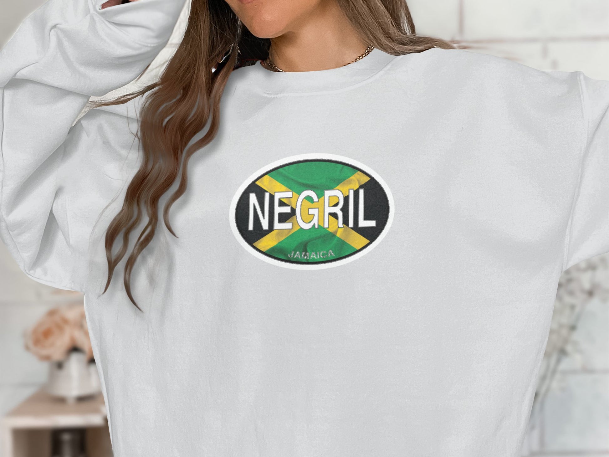 Negril Womens Sweatshirt White