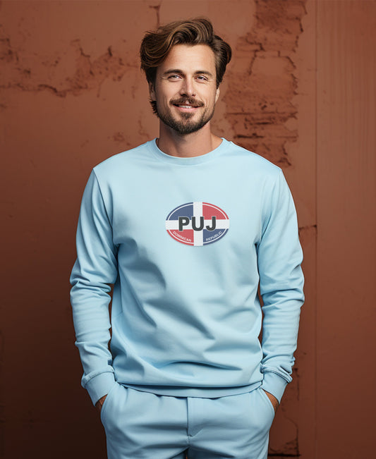 Stylish Light Blue PUJ Logo Sweatshirt product