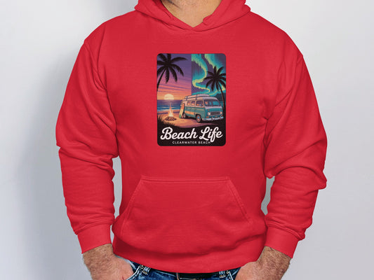 Beach Life Clearwater Beach Hooded Sweatshirt product