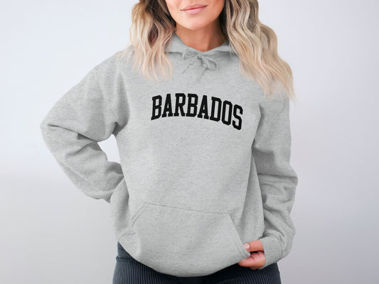 Cozy gray Barbados hoodie product