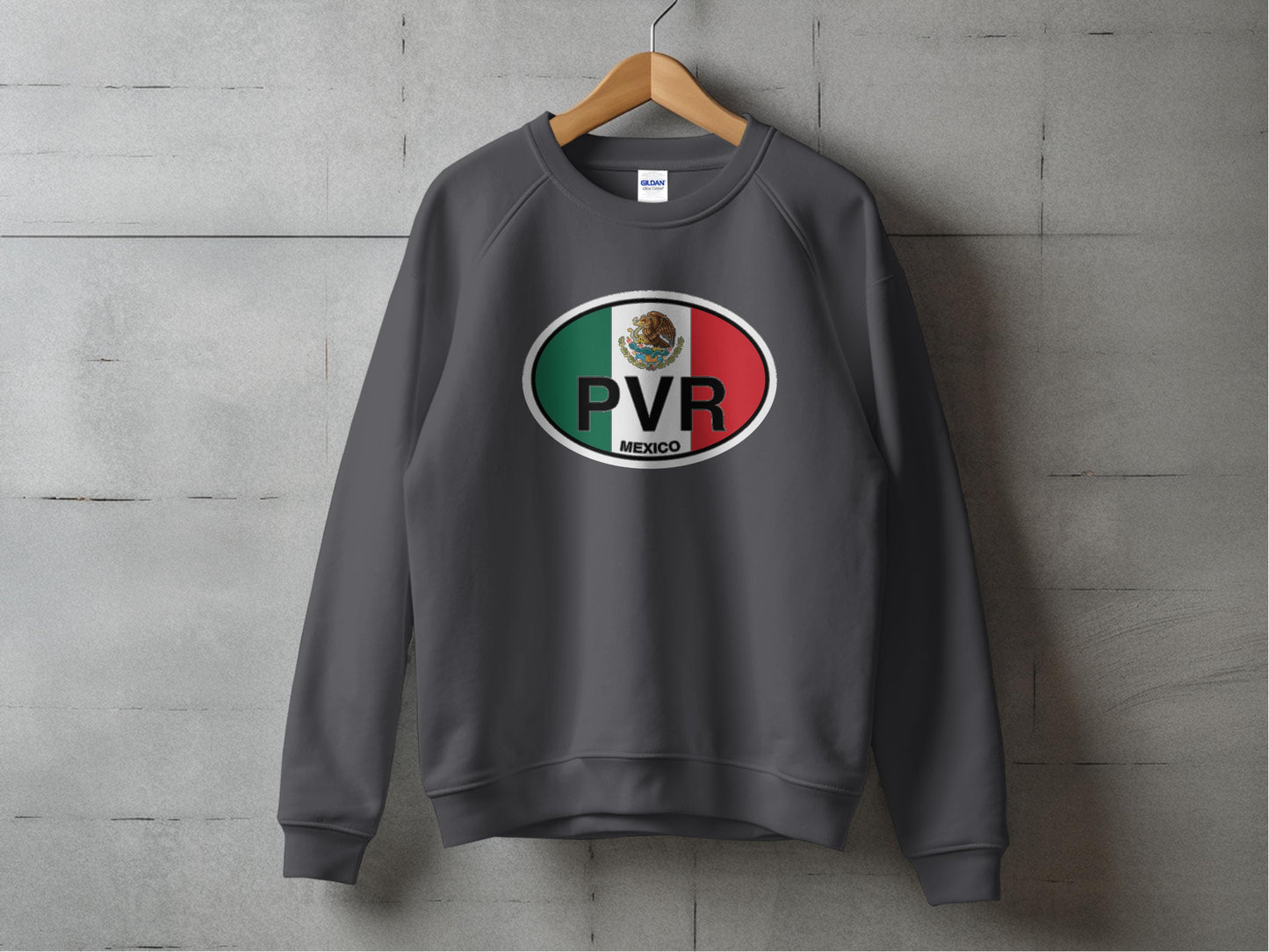 Puerto Vallarta Mens Sweatshirt Graphite Heather