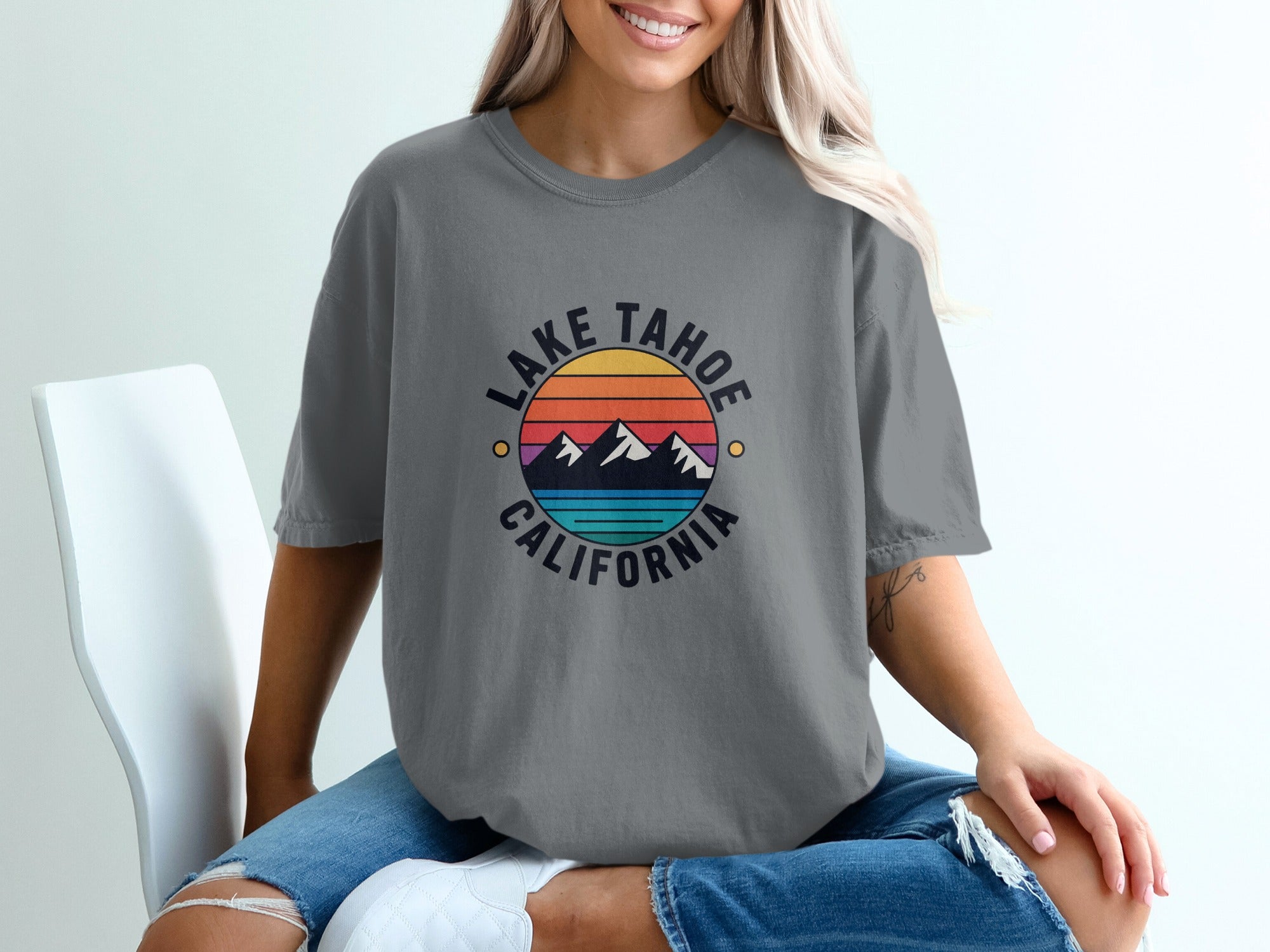 Lake Tahoe California Printed T-shirt trendy product