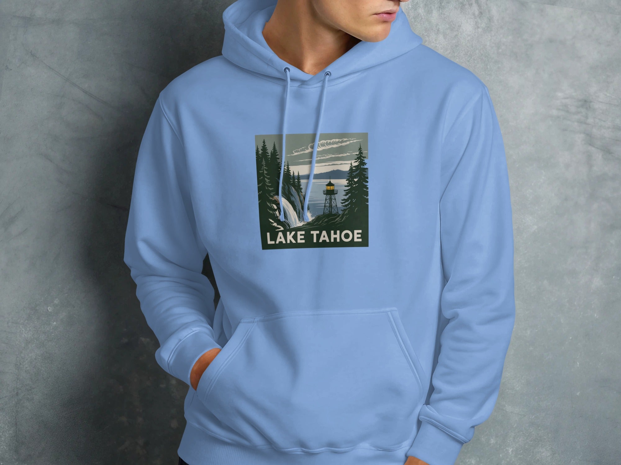 Lake Tahoe Scenic Graphic Hoodie