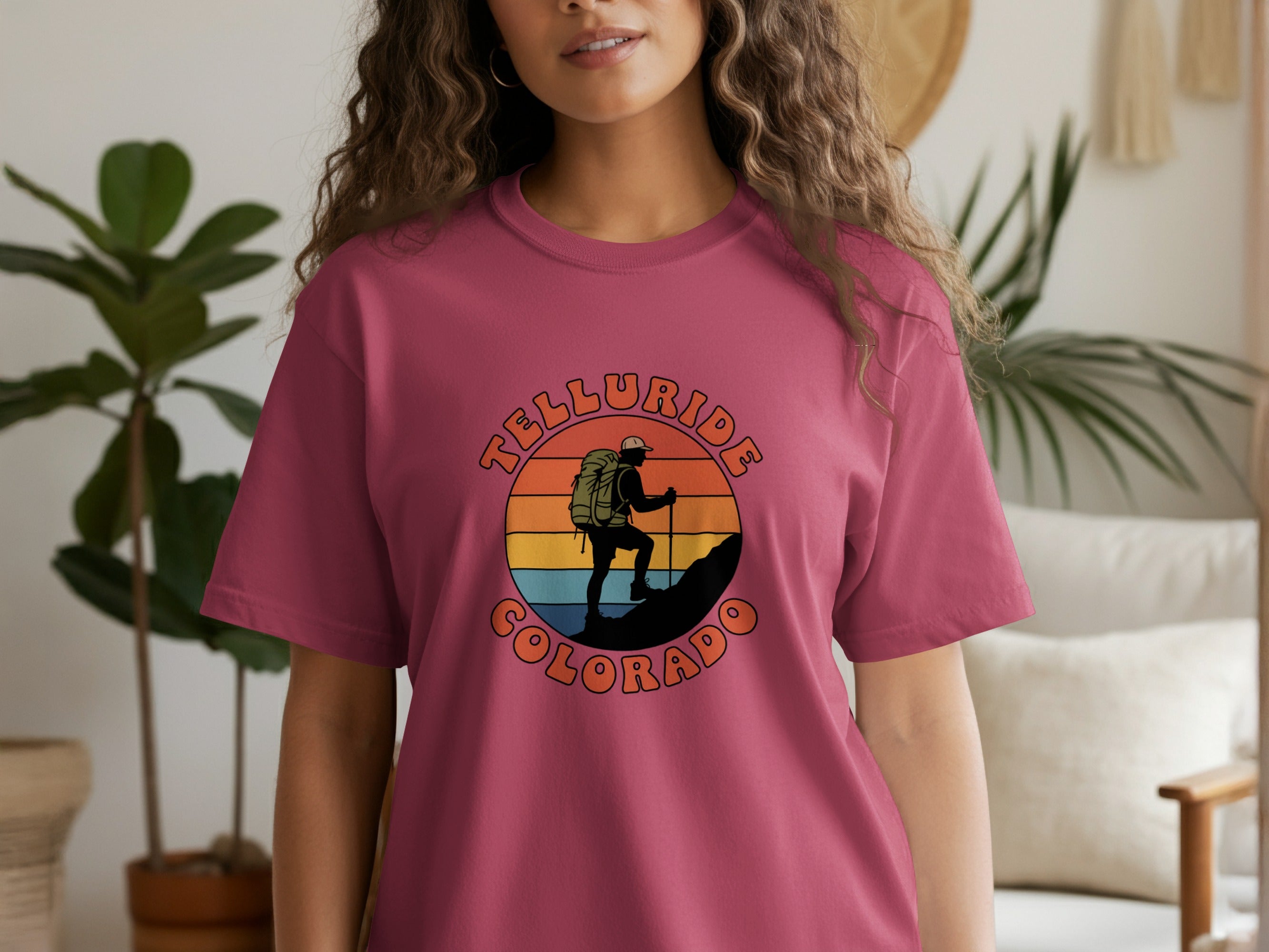 Telluride Colorado Hiker Design T-Shirt product