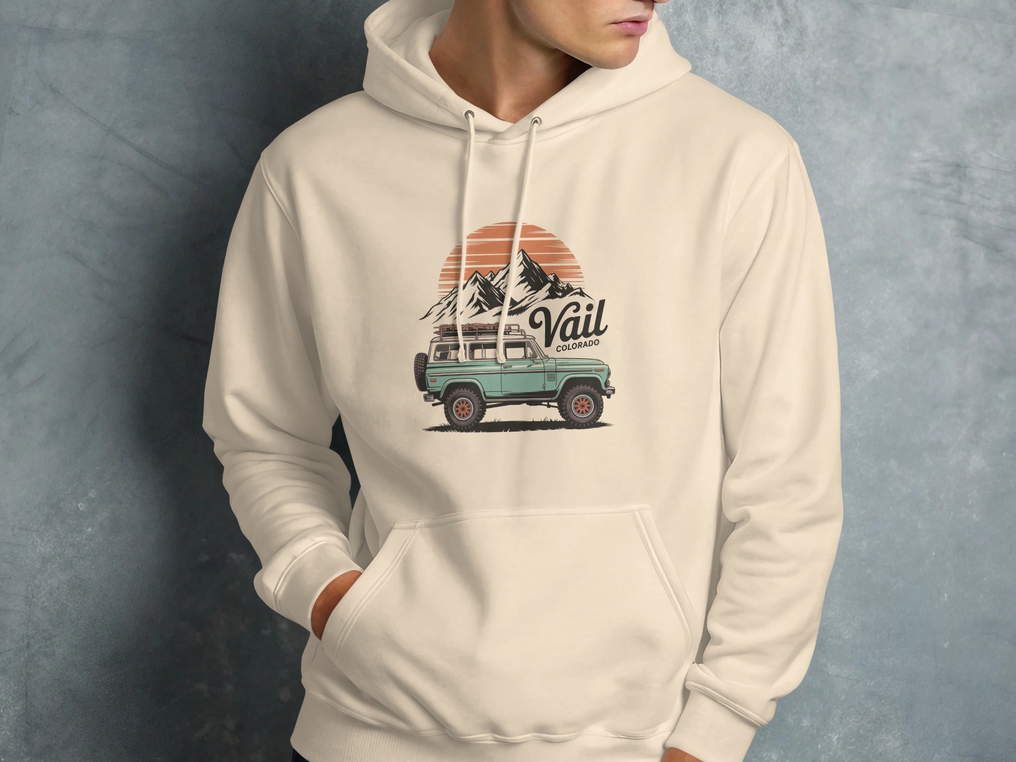 Vail Colorado Vintage Mountain Artwork Hoodie product