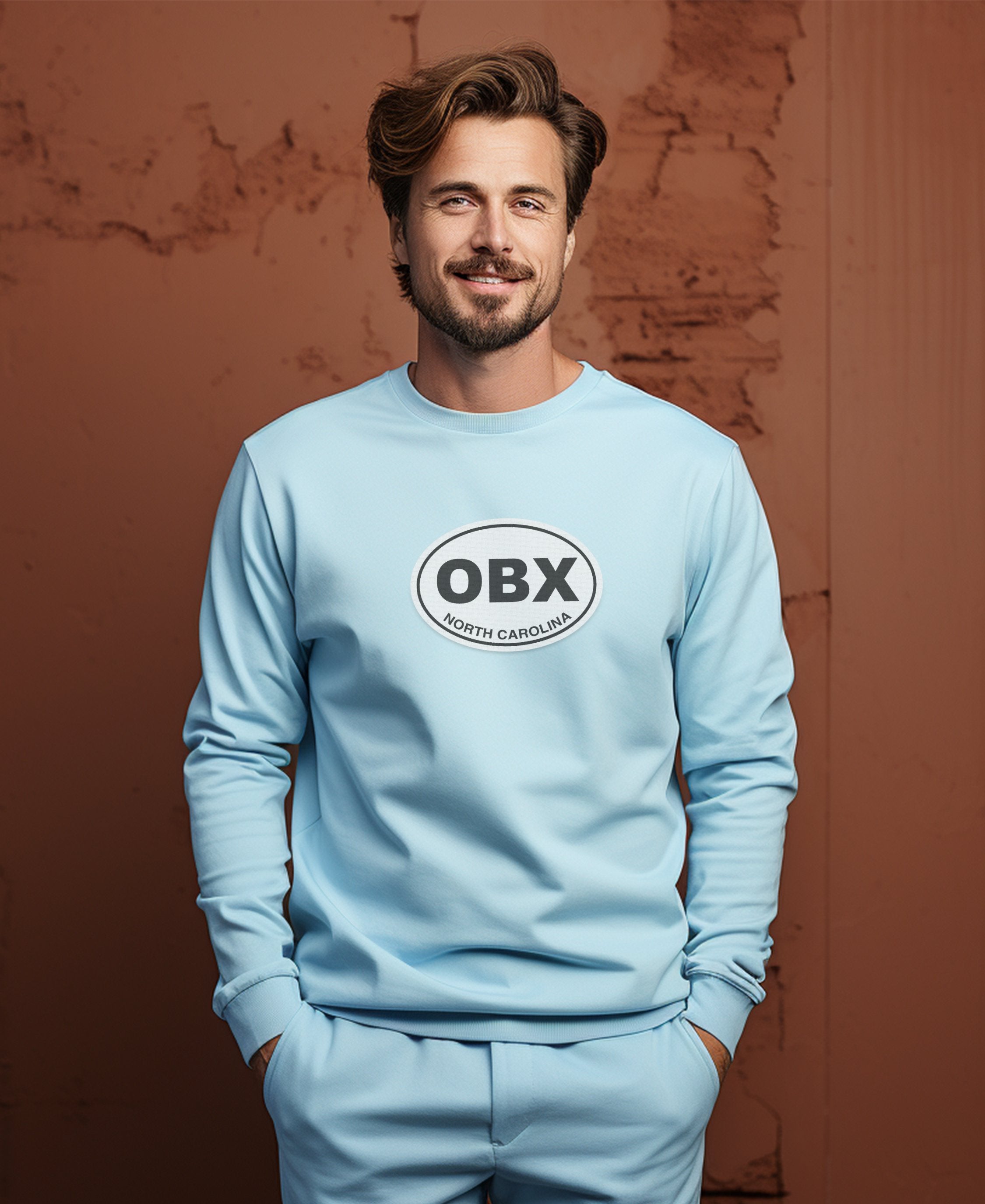 Outer Banks Wild Horses and Lighthouse Views Mens Long Sleeve T Shirt
