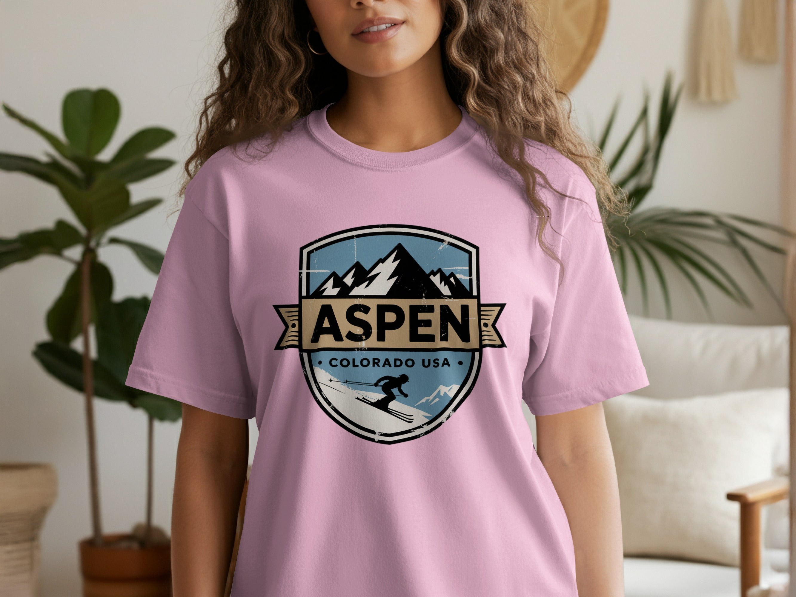 Aspen Colorado USA Skiing Mountain Graphic Tee product