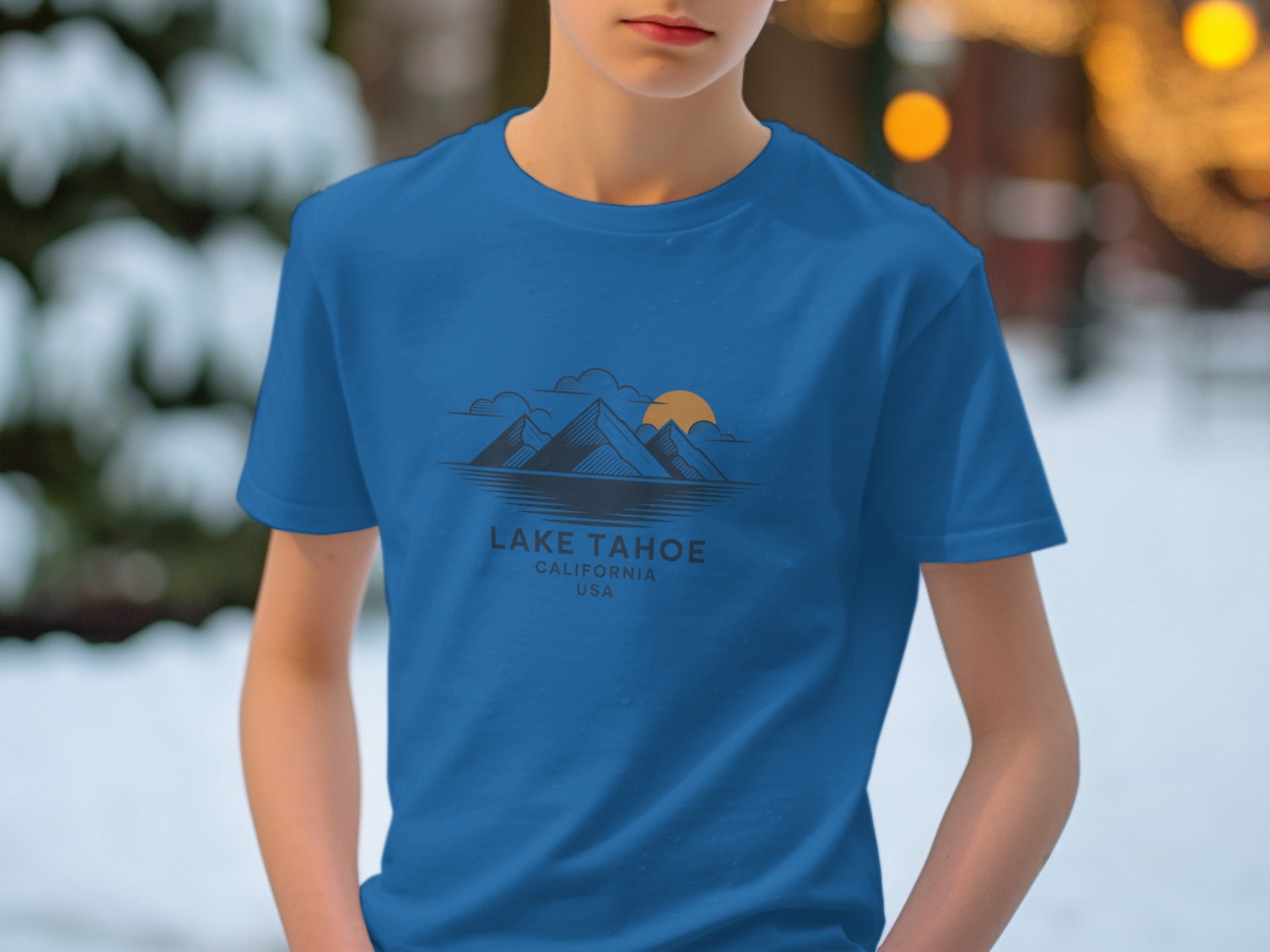 Lake Tahoe California USA graphic t-shirt product