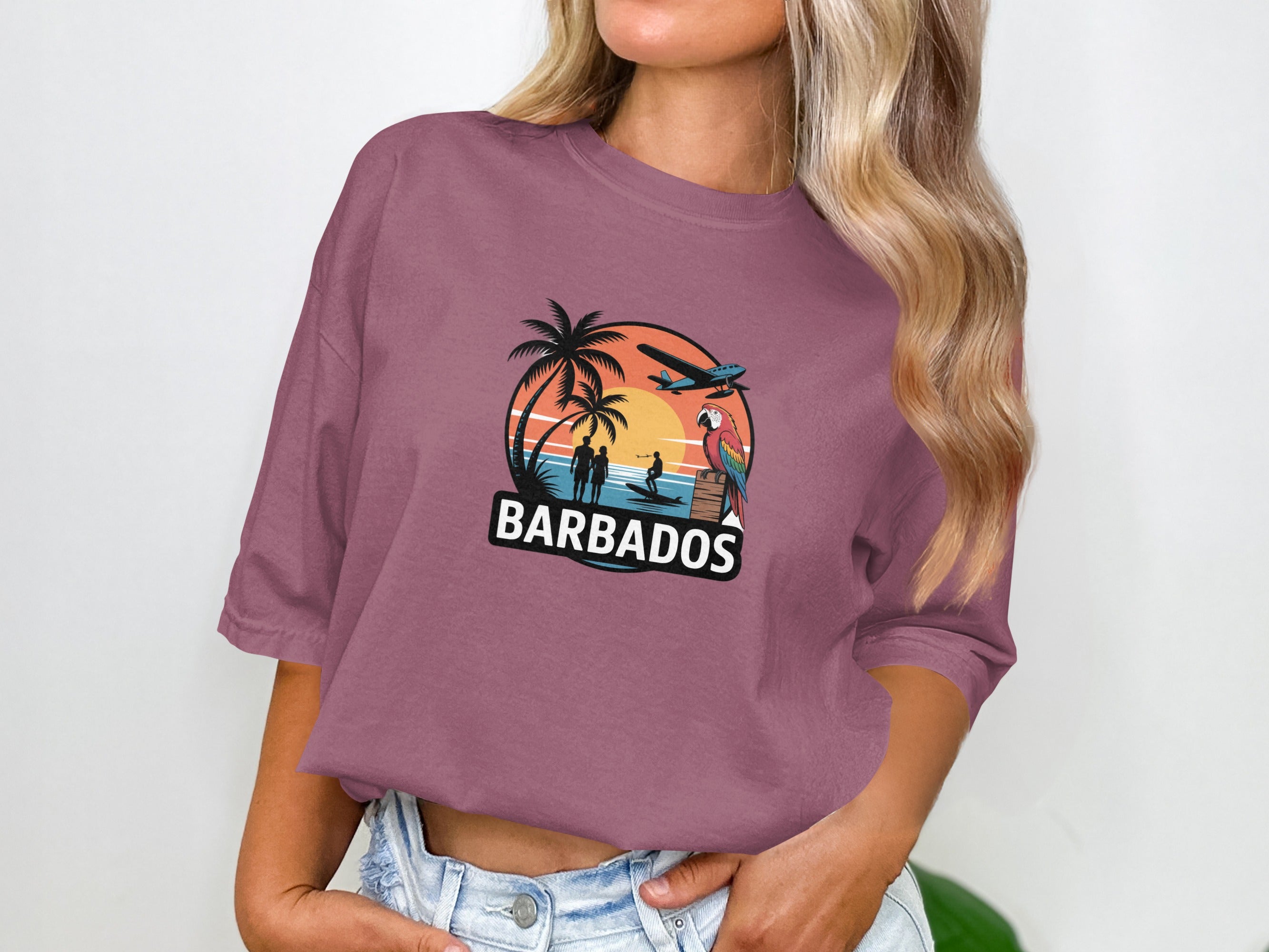 Barbados Sunset Tropical Graphic T-shirt product type
