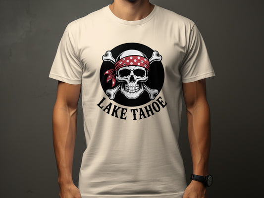 Lake Tahoe Skull and Crossbones Graphic T-Shirt Product