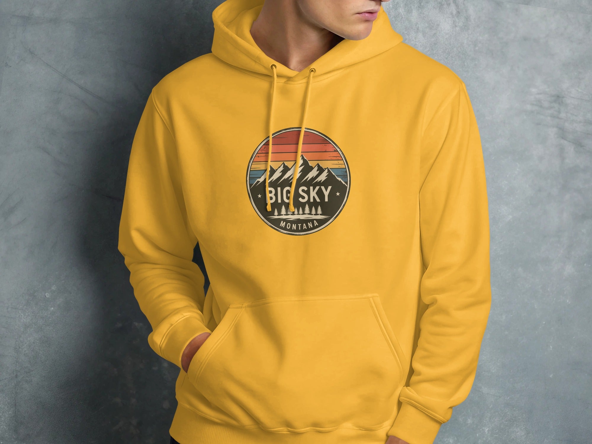 Big Sky Montana Graphic Hoodie for Casual Wear