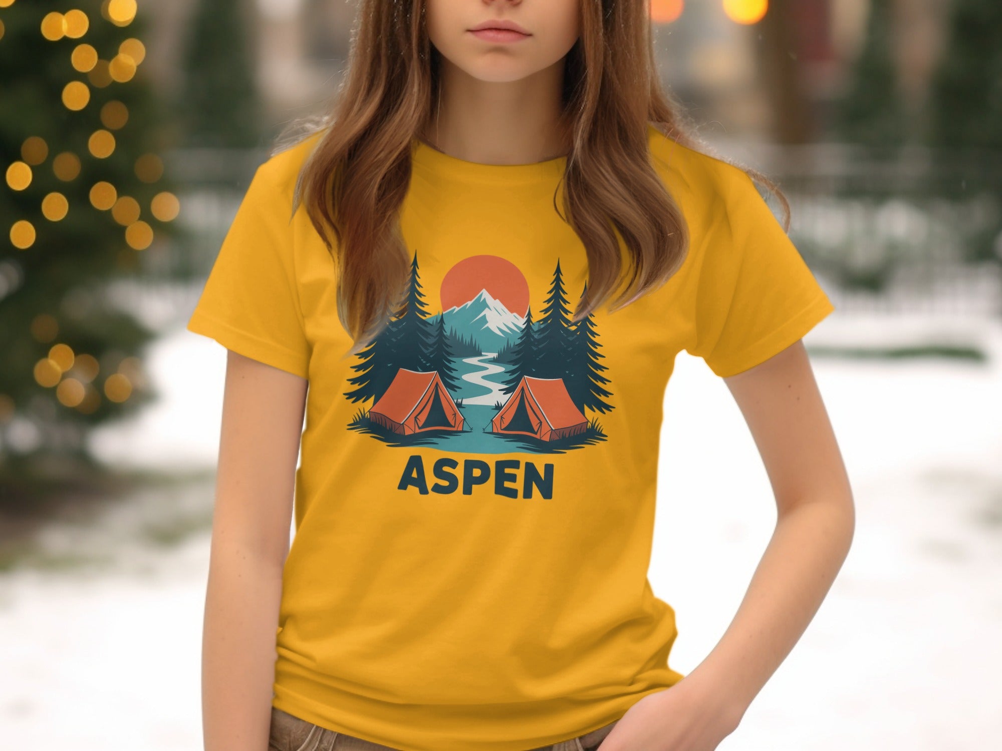 Aspen Campsite Graphic Tee Shirt Product