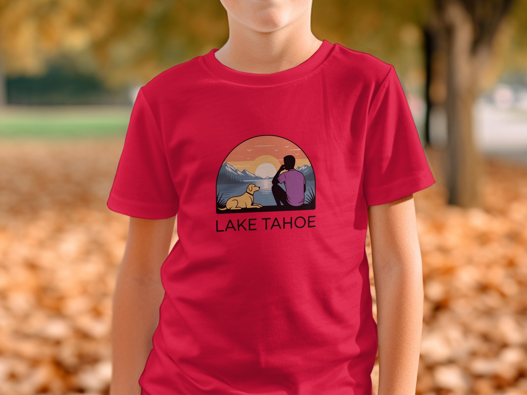Sunset Scene at Lake Tahoe Graphic Tee