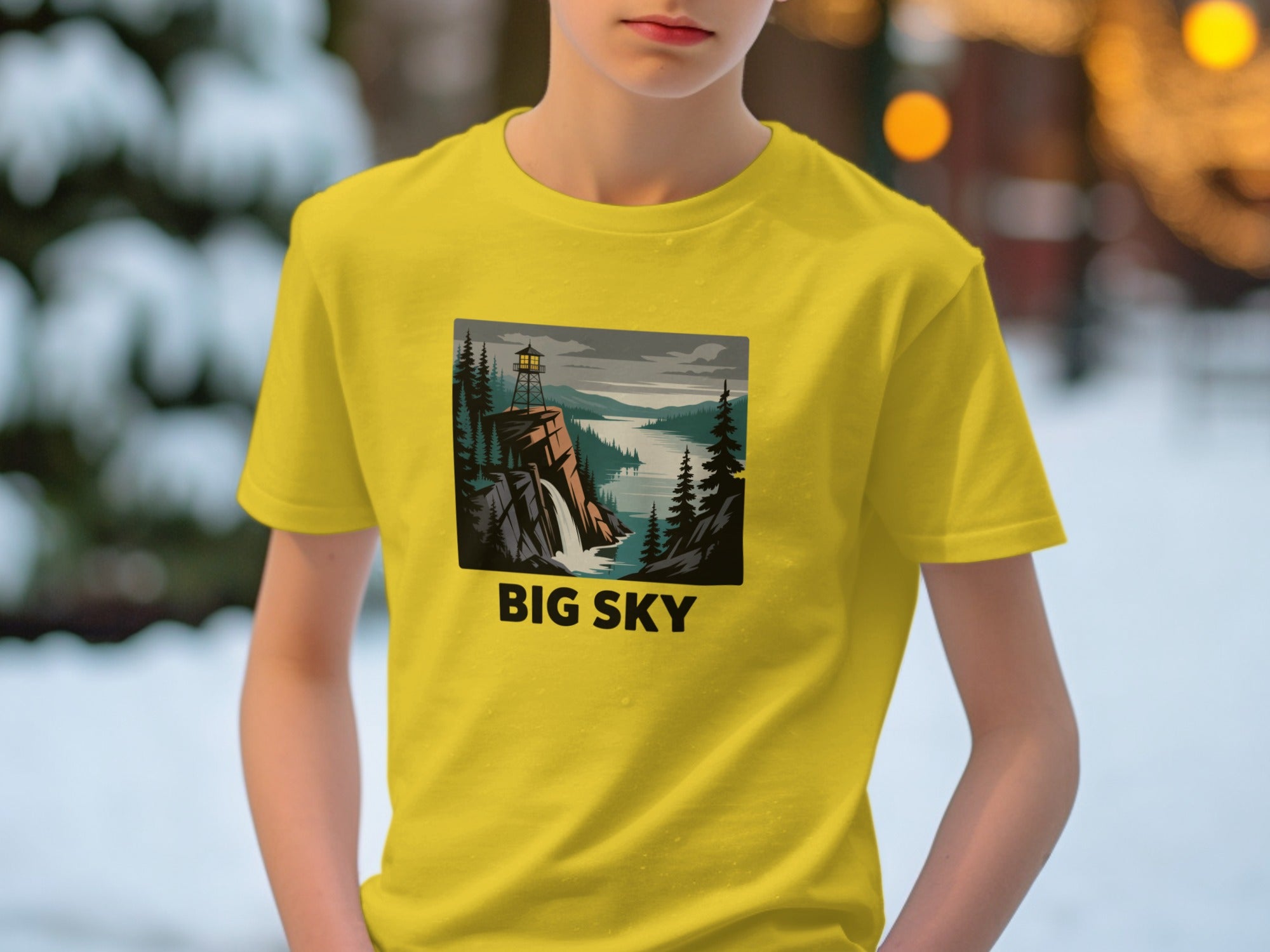 Big Sky Scenic Landscape Artwork T-shirt