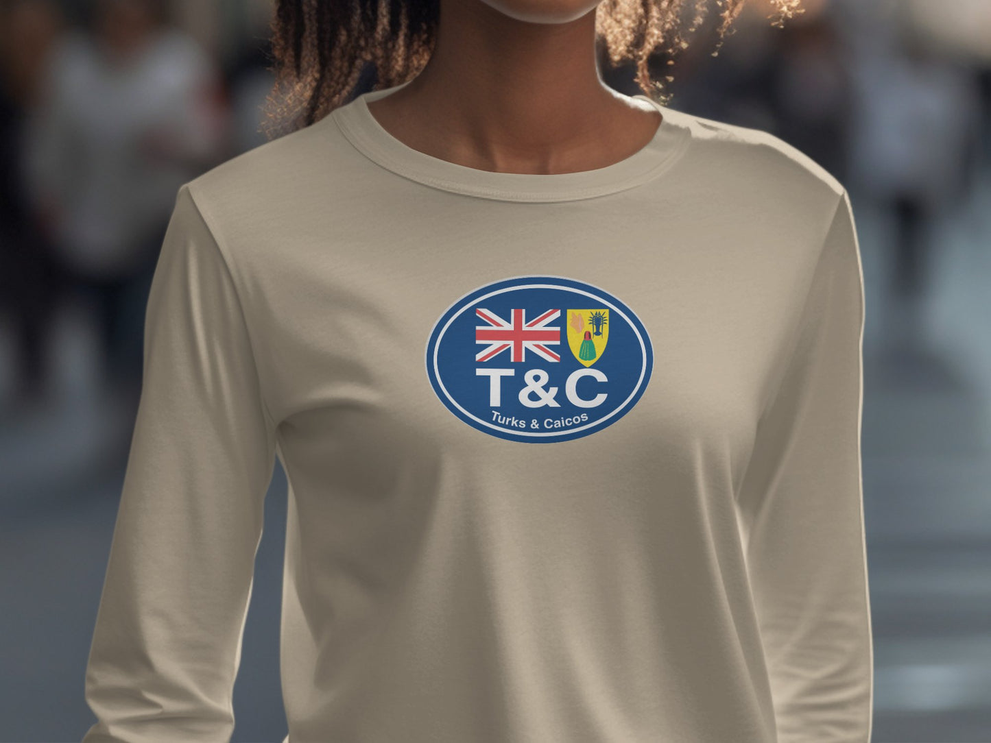 Turks and Caicos Conch Festival, Maskanoo Parade, Grace Bay Beach, Chalk Sound National Park, Womens Long Sleeve T-Shirt