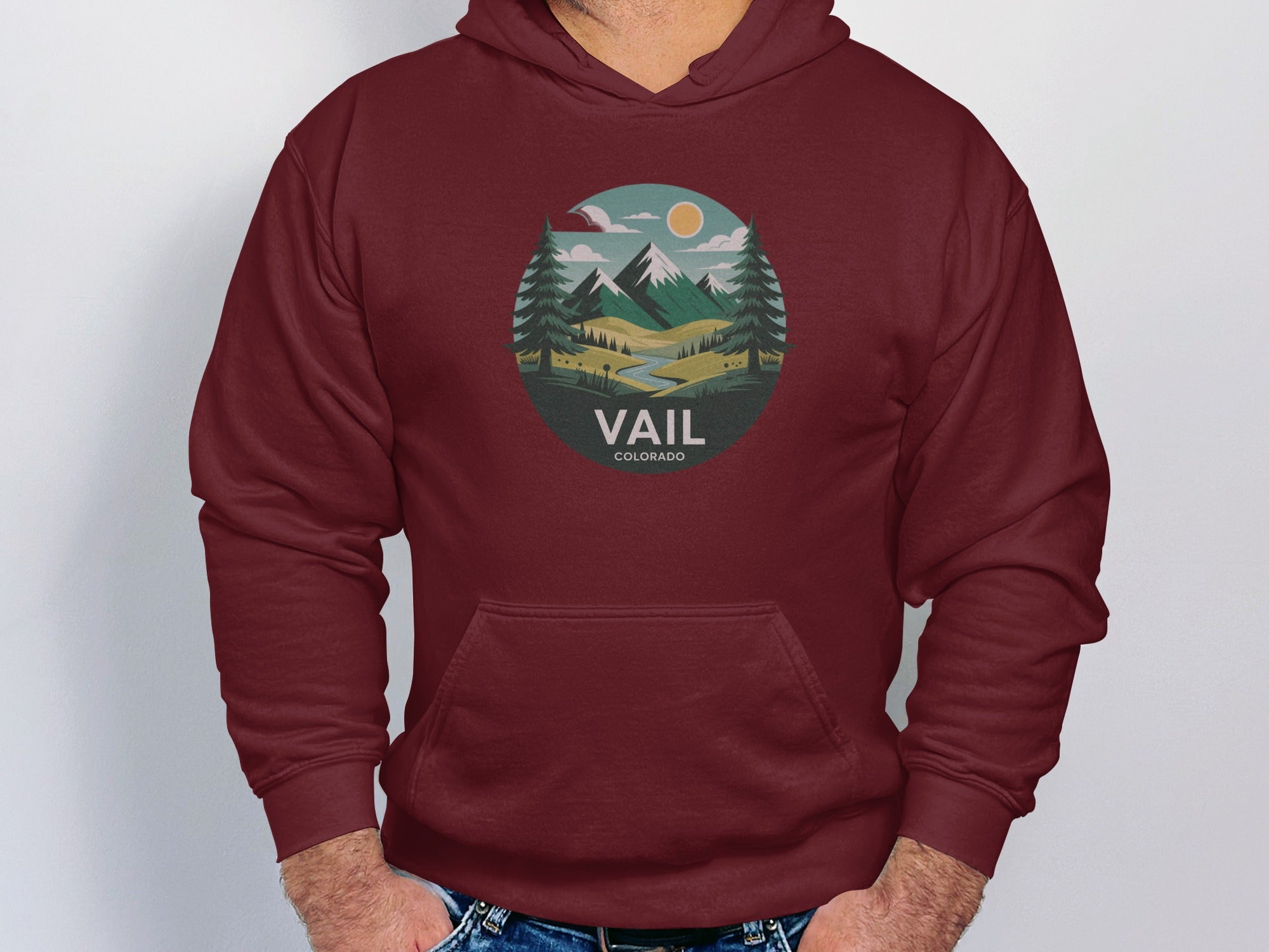 Vail Colorado Mountains Hoodie Perfect for Casual Wear product type