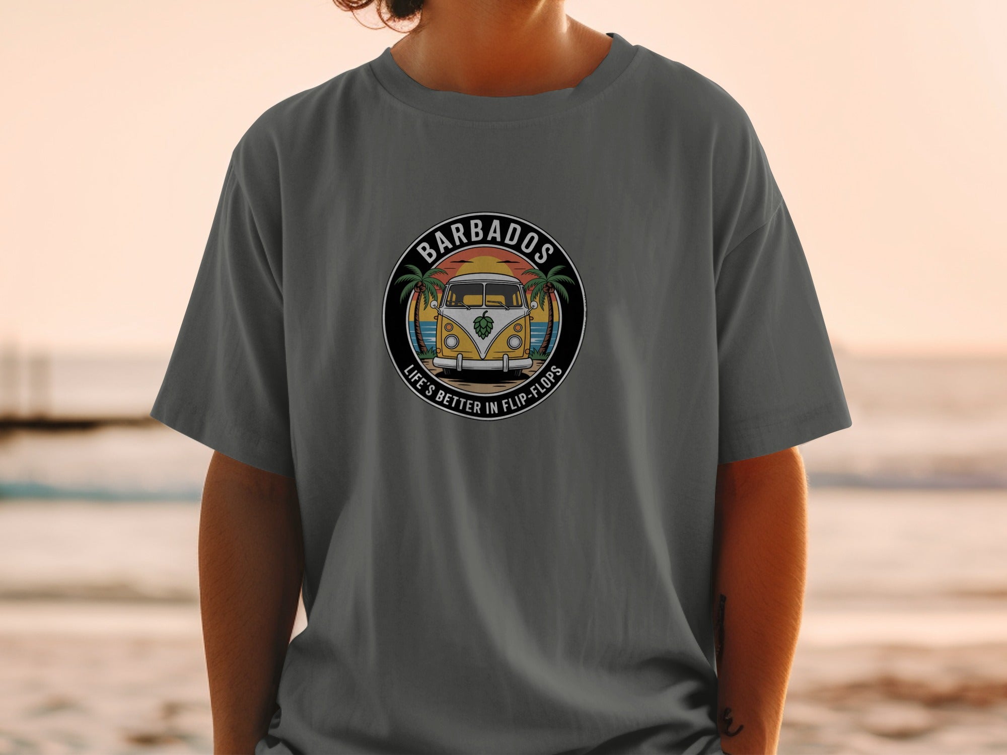 Barbados Life's Better in Flip-Flops Graphic Shirt product