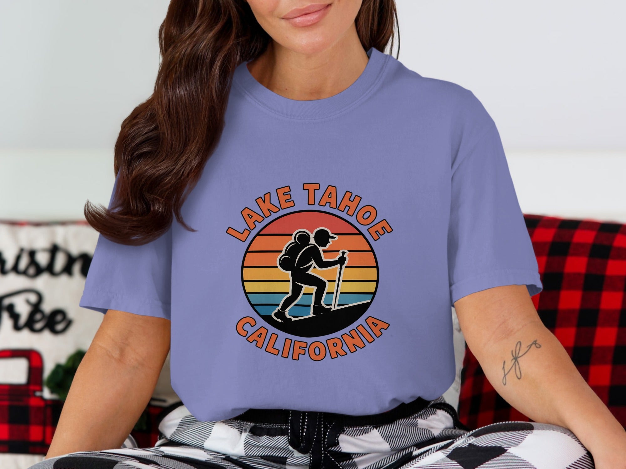 Lake Tahoe California Hiking Graphic T-shirt product