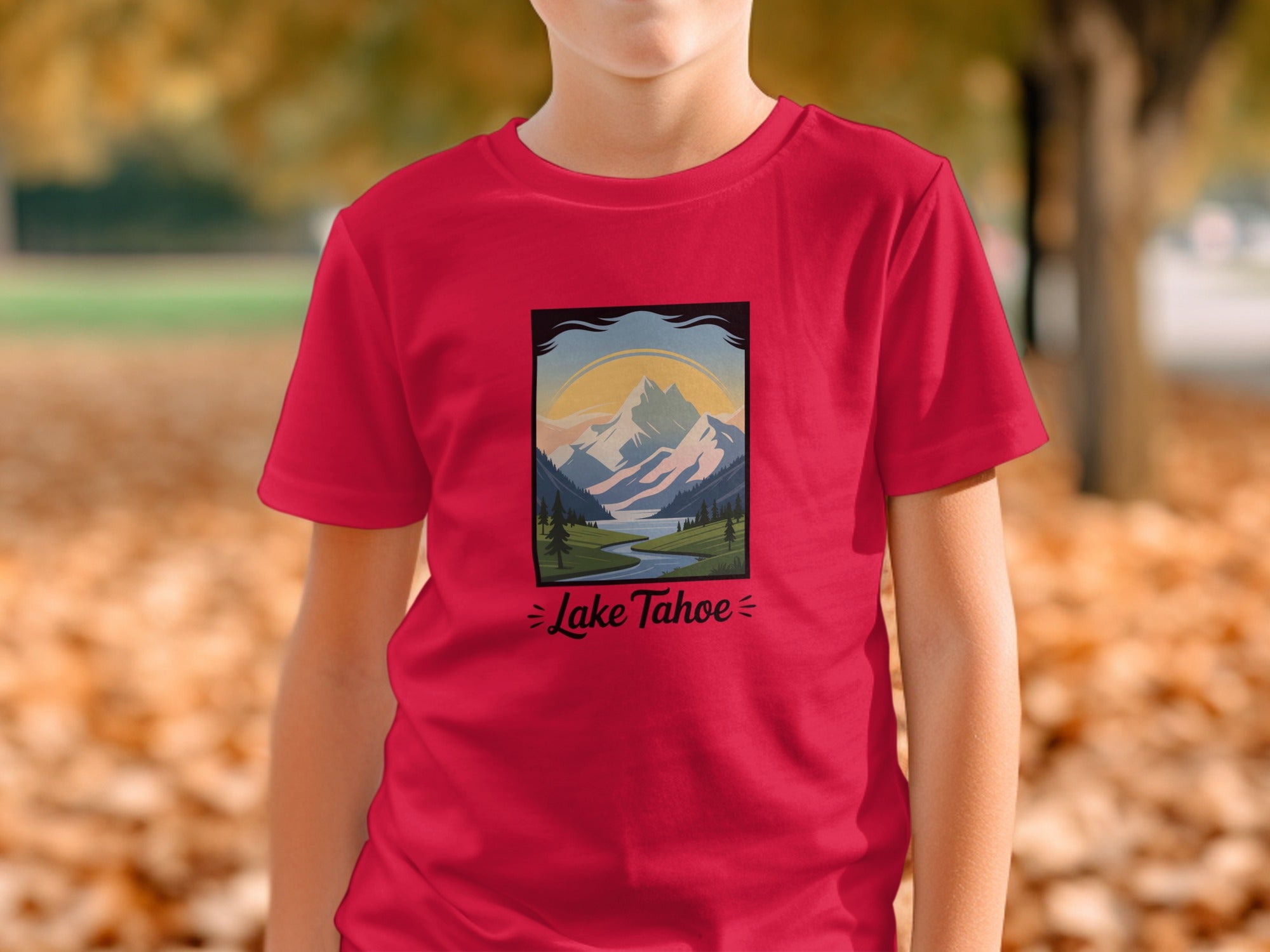 Lake Tahoe Mountain Scene Graphic Tee product