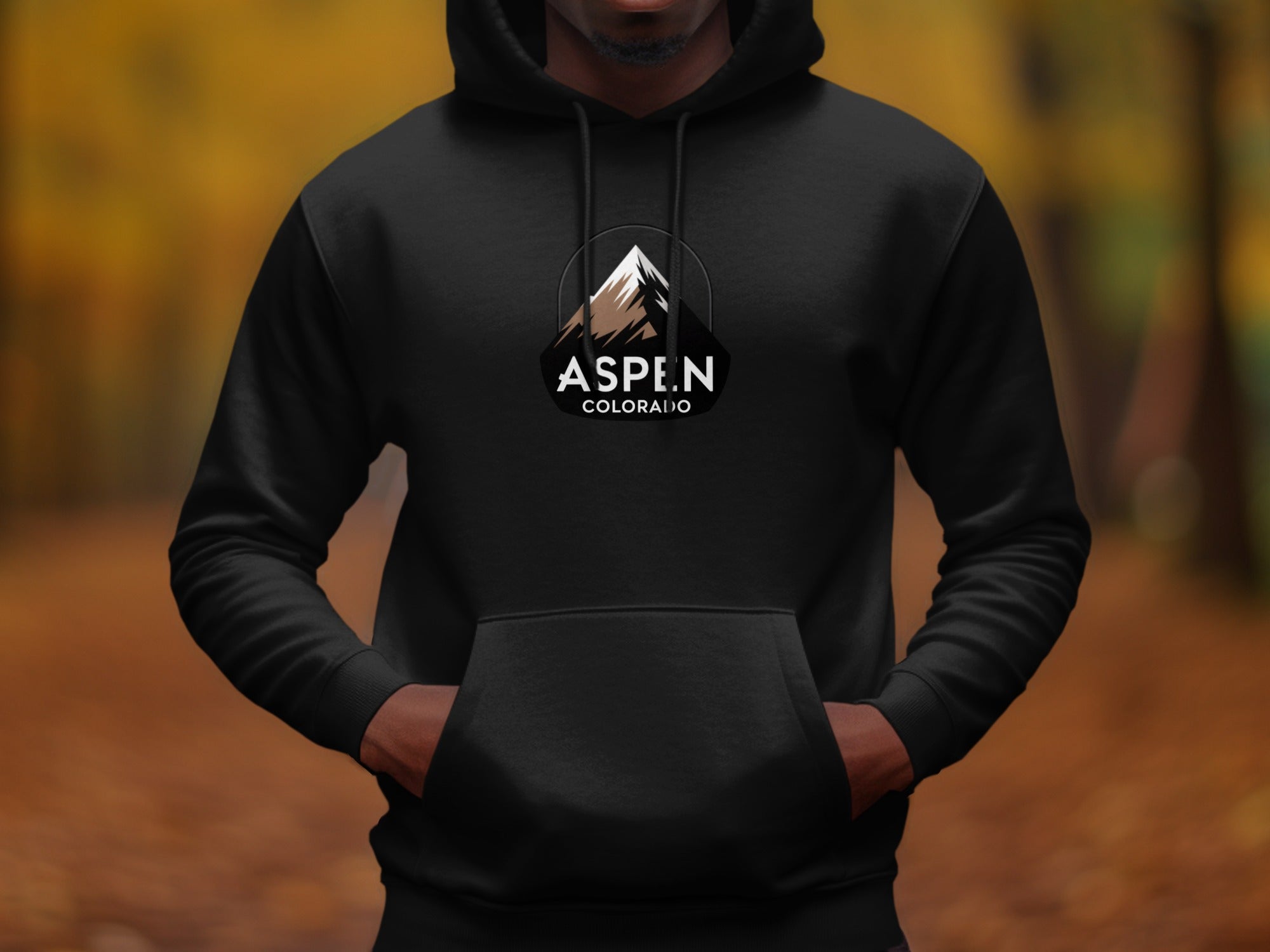 Aspen Colorado Hoodie with Mountain Design product type