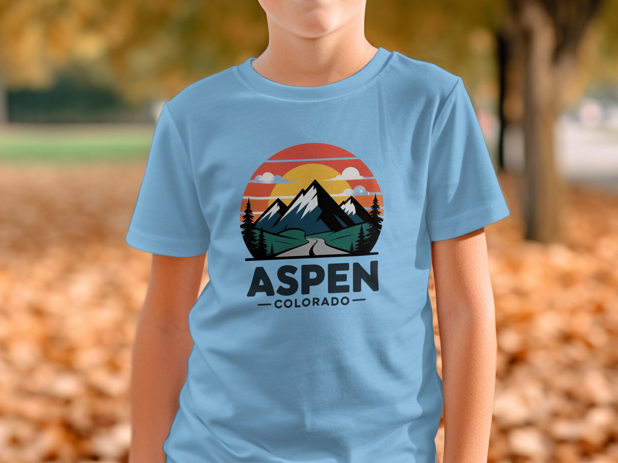 Aspen Colorado Mountain Sunset Youth T-shirt