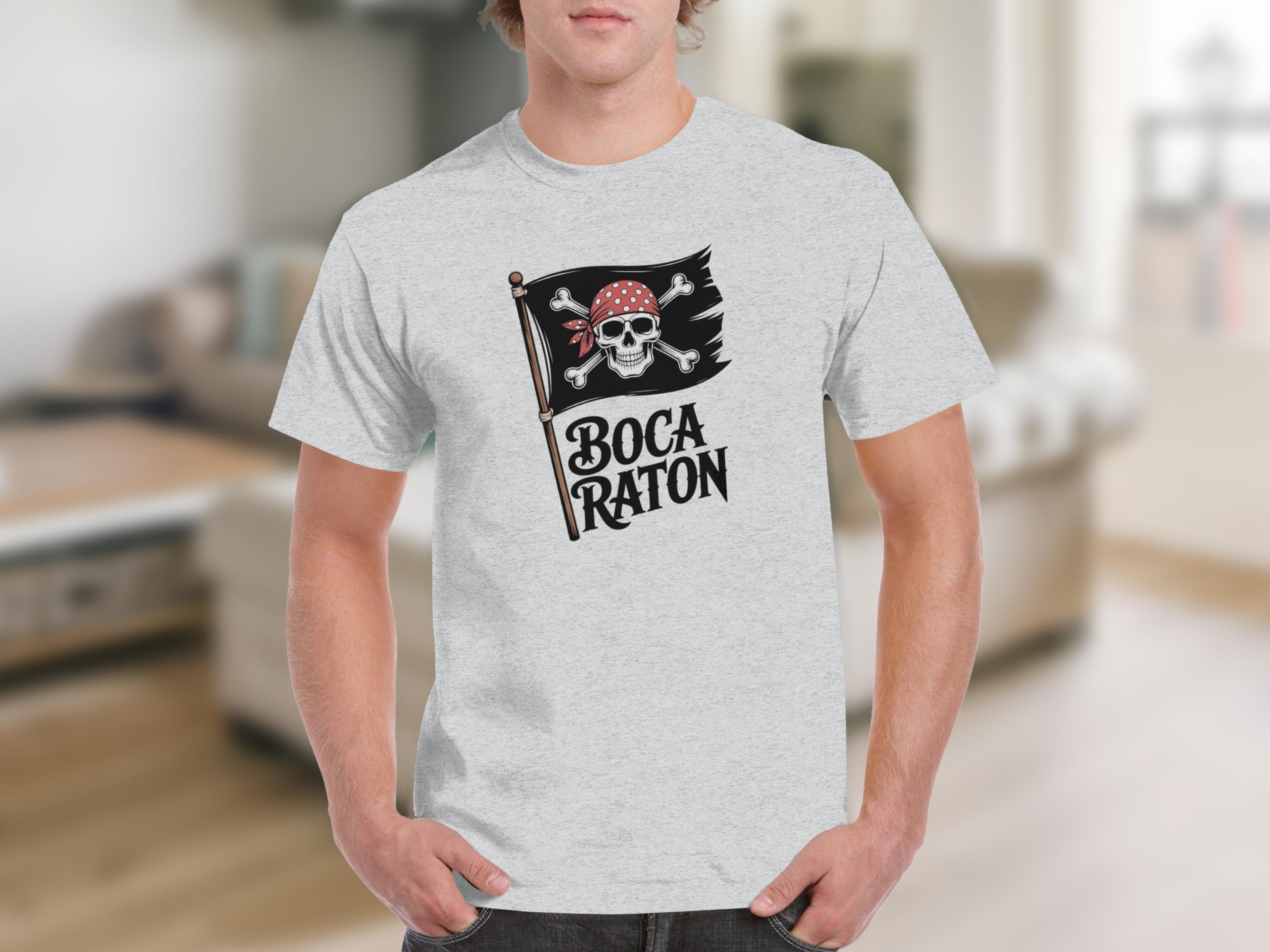 Boca Raton Skull and Crossbones T-Shirt product type