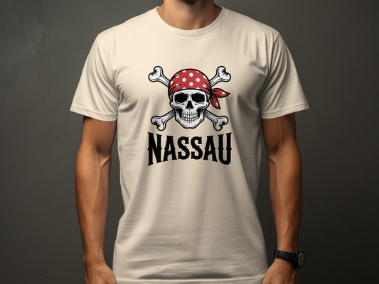 Skull with Nassau Print Graphic T-shirt product