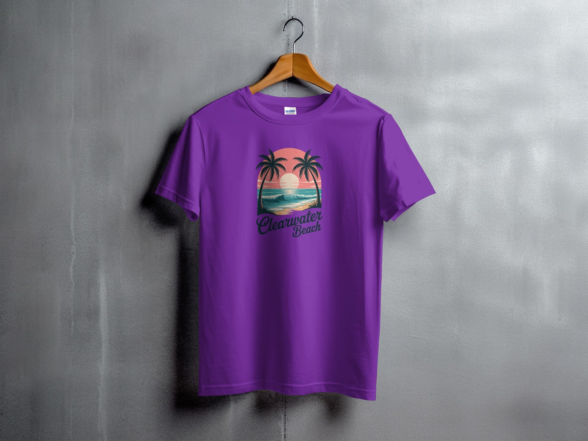 Clearwater Beach Sunset Design T-shirt product type
